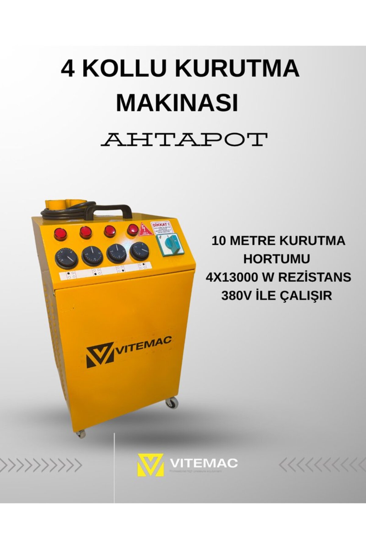 VİTEMAC 4 KOLLU KURUTMA MAKINASI (AHTAPOT) - Fiyatı, Yorumları