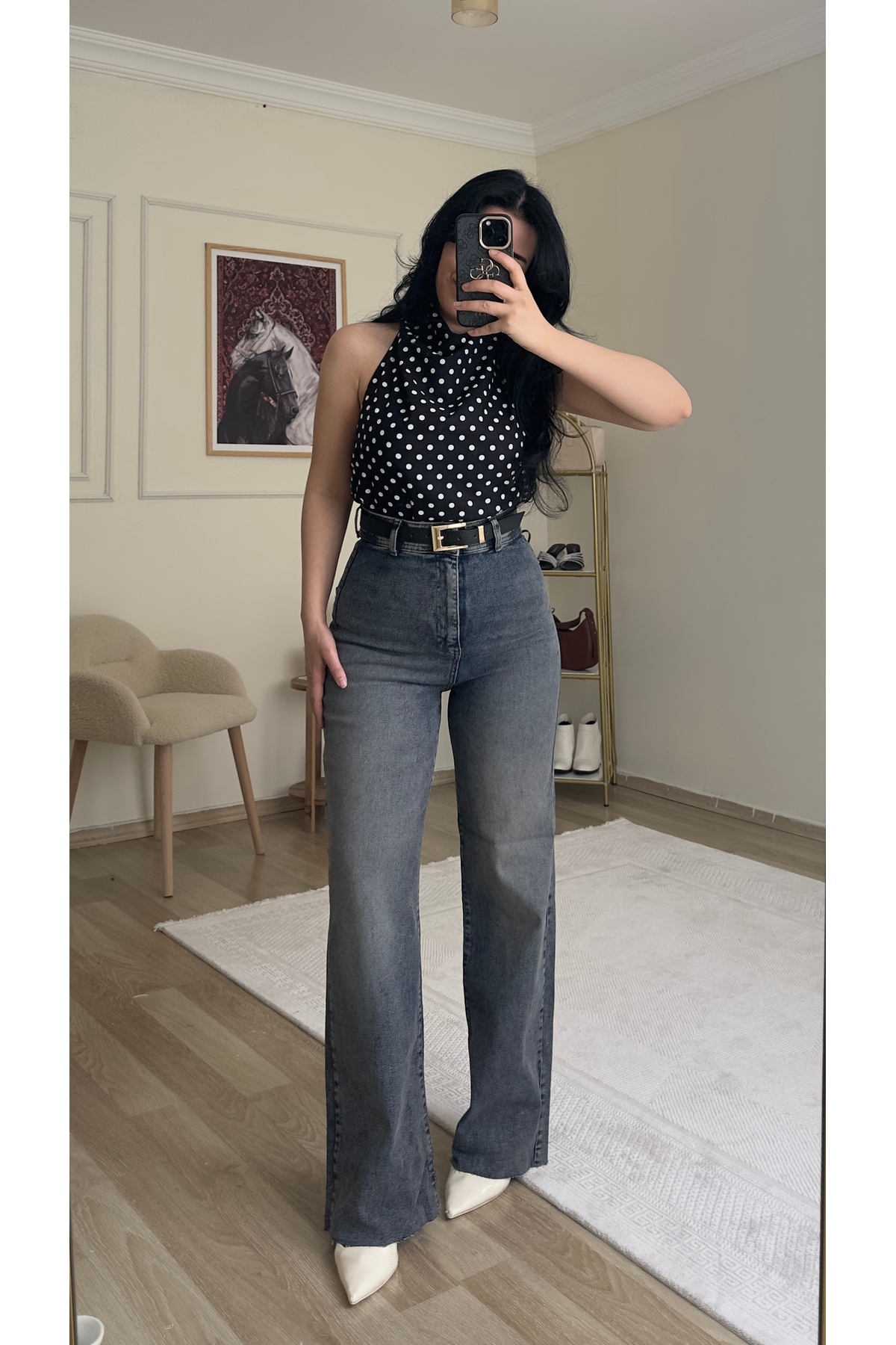 YELZEY BUTİK  Premıum Likralı Yüksek Bel Jean - Görsel 4