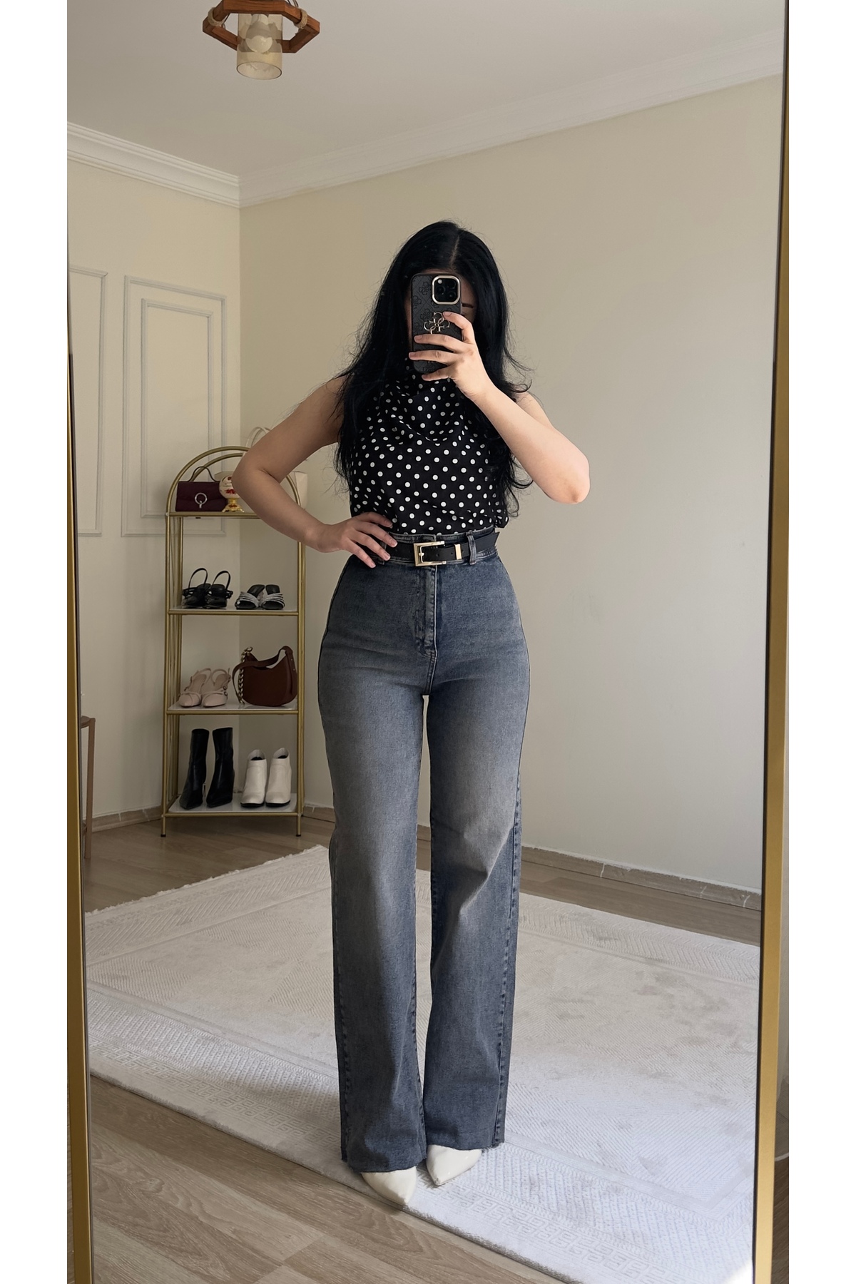 YELZEY BUTİK  Premıum Likralı Yüksek Bel Jean - Görsel 3