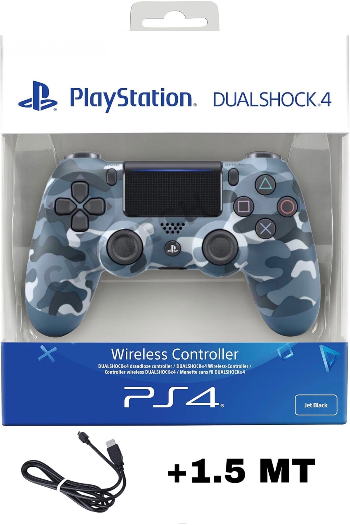 Playstation DualShock 4 Compatible V2 Revamped Ps4 Joystick Pc + Ps4 (1.5MT CHARGING CABLE) HEDİYEE