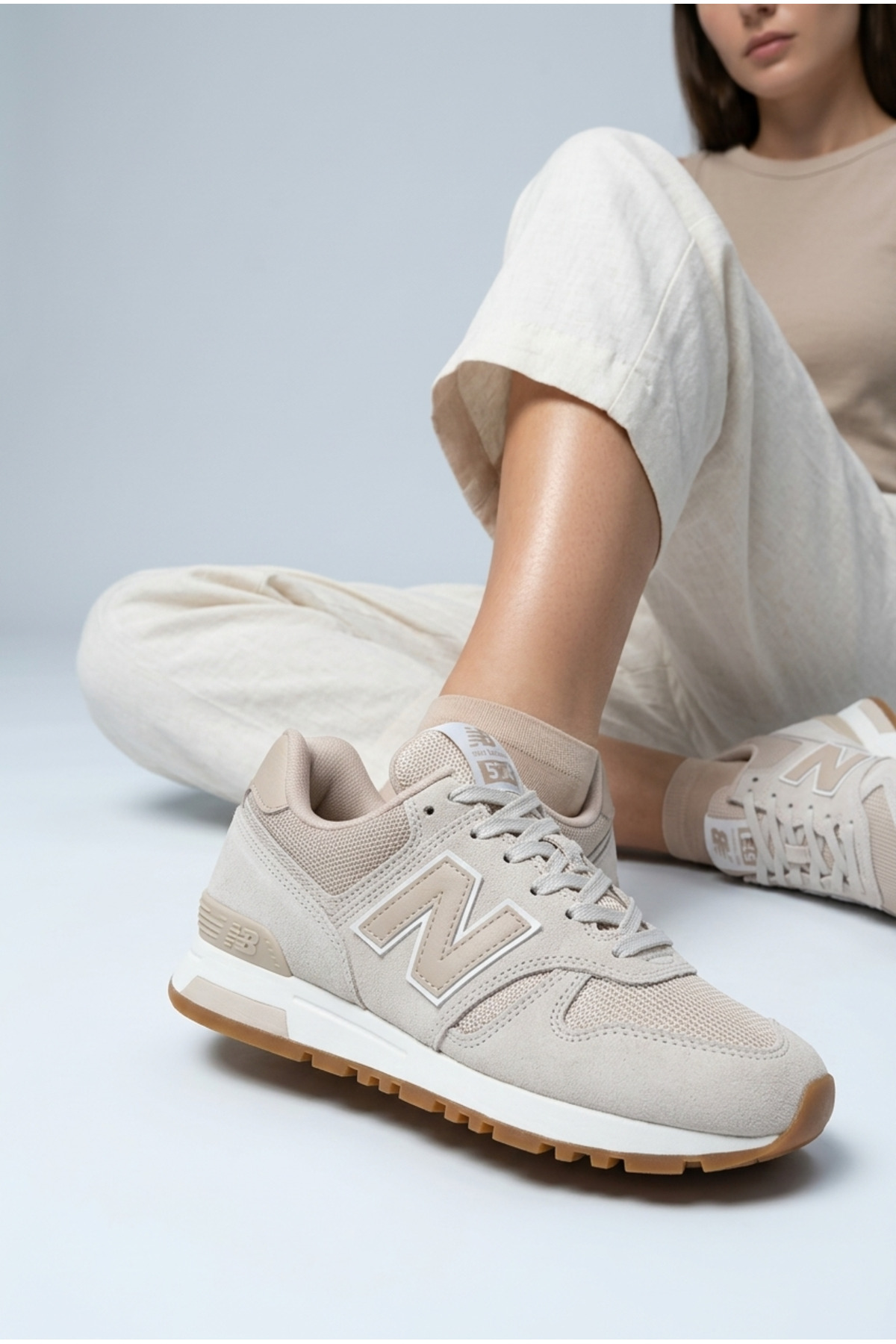 کفش ورزشی زنانه مدل Wl565bvg Nb Lifestyle بژ نیو بالانس کفش پیاده روی New Balance