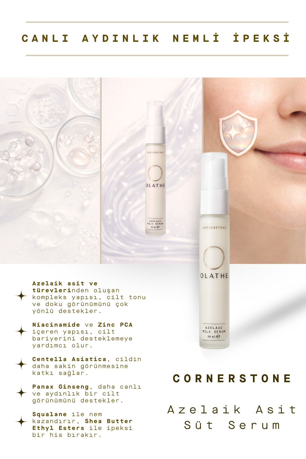 Cornerstone Azelaic Milk Serum – Azelaik Asitli Akne Karşıtı & Leke Dengeleyici Süt Serum — corner1 — تصویر 2 از 6