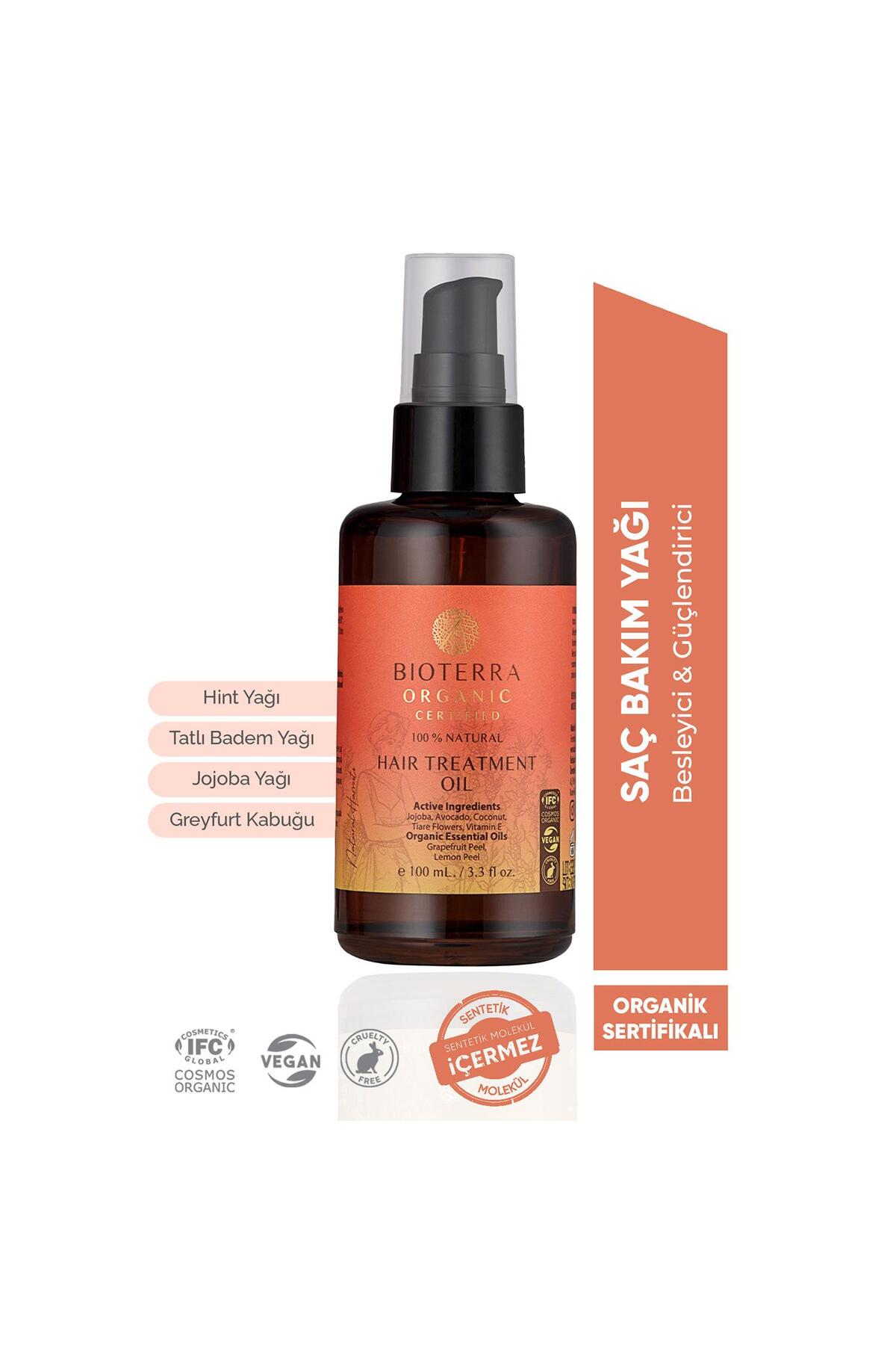 Bioterra بیوترا روغن ارگانیک درمان مو ۱۰۰ میلیلیتر — ۷۰۰ ۸۲ ۰۰۲
