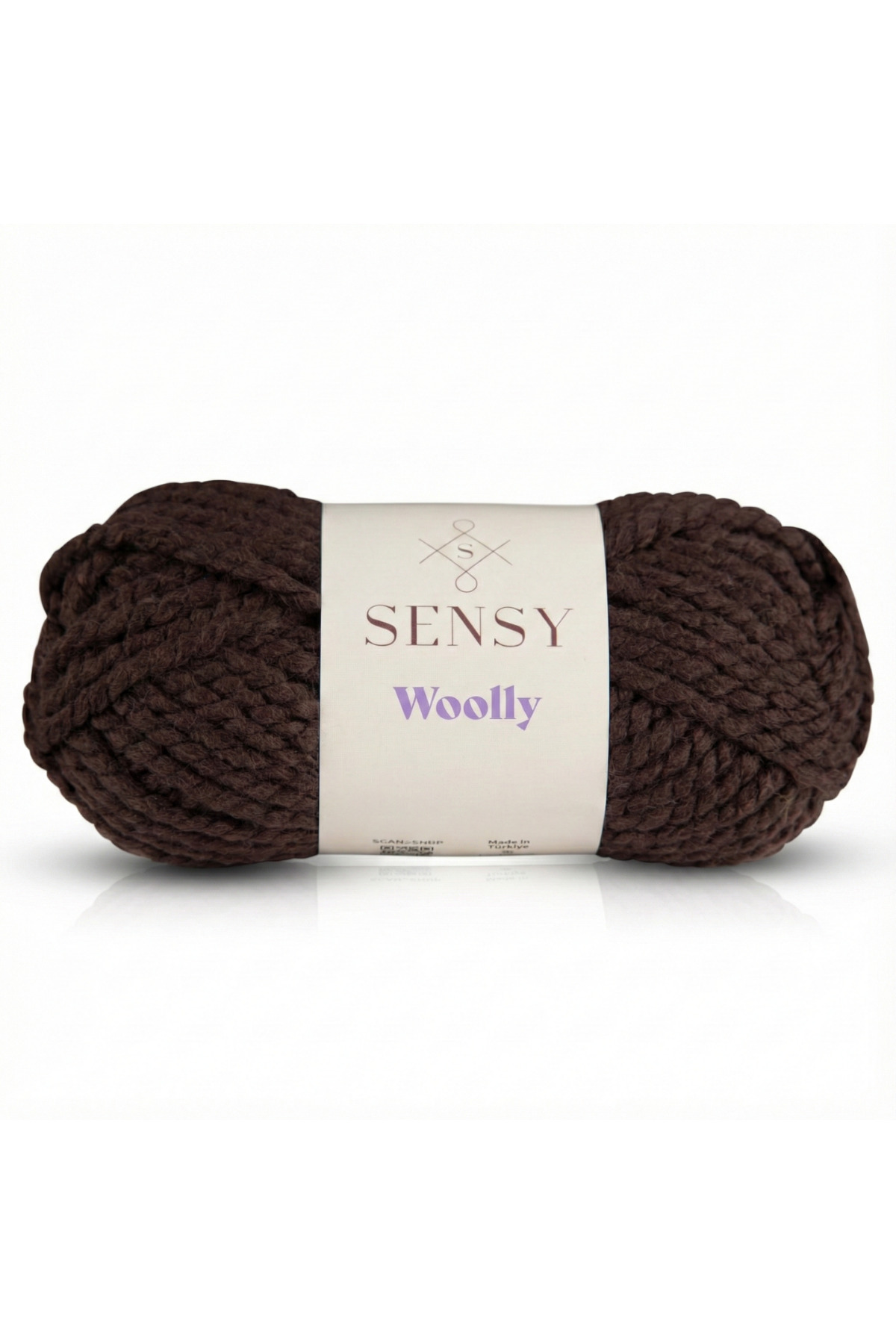 Premium Woolly Hand Knitting Rope Scarf Beanie Hat Rope Poncho Rope Cardigan Yarn Bitter Coffee