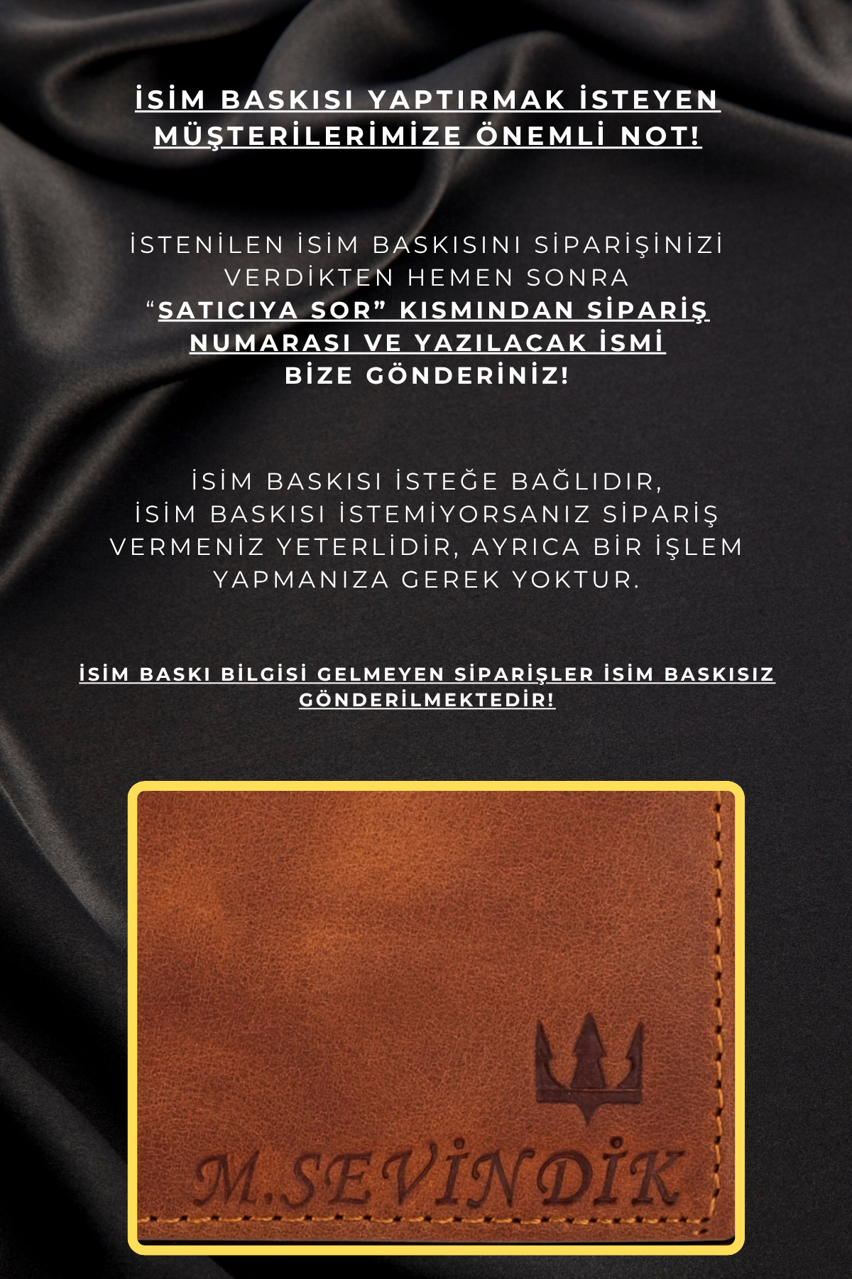 Getto Deri  Moon Mekanizmalı Hakiki Deri Minimal Kişiye Özel İsim Baskılı Cüzdan - Görsel 8