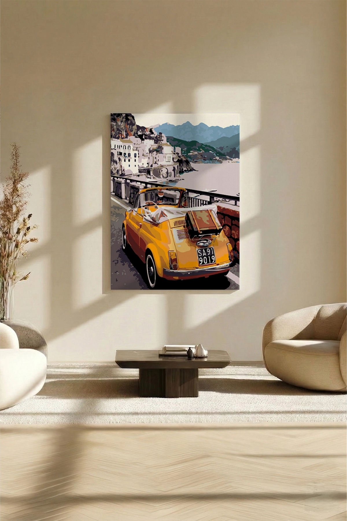 Tabdiko Sayılarla Boyama Seti 40 x 50 cm Tuval Şasesine Gerili
