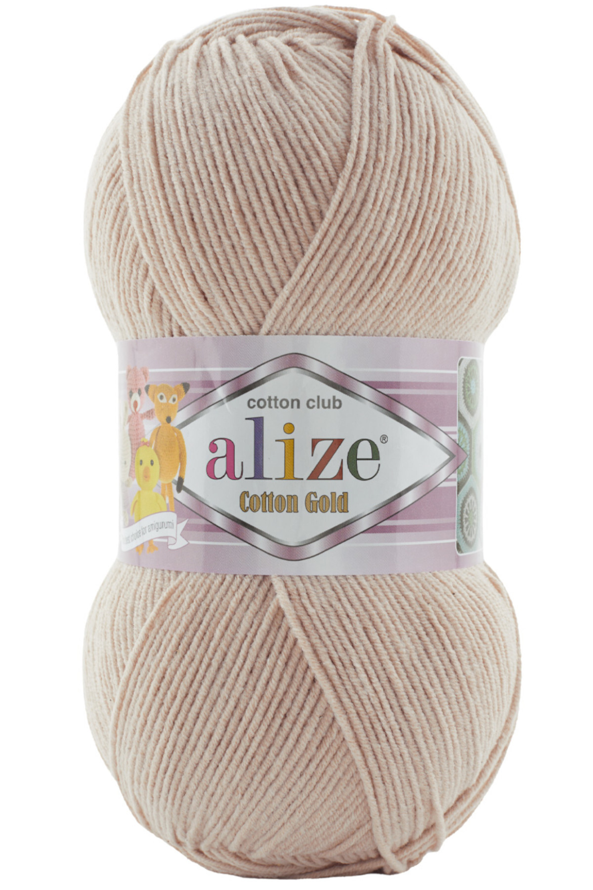Cotton Gold Cotton Hand Knitting Rope 314 Coffee Foam 100 grams 330 meters