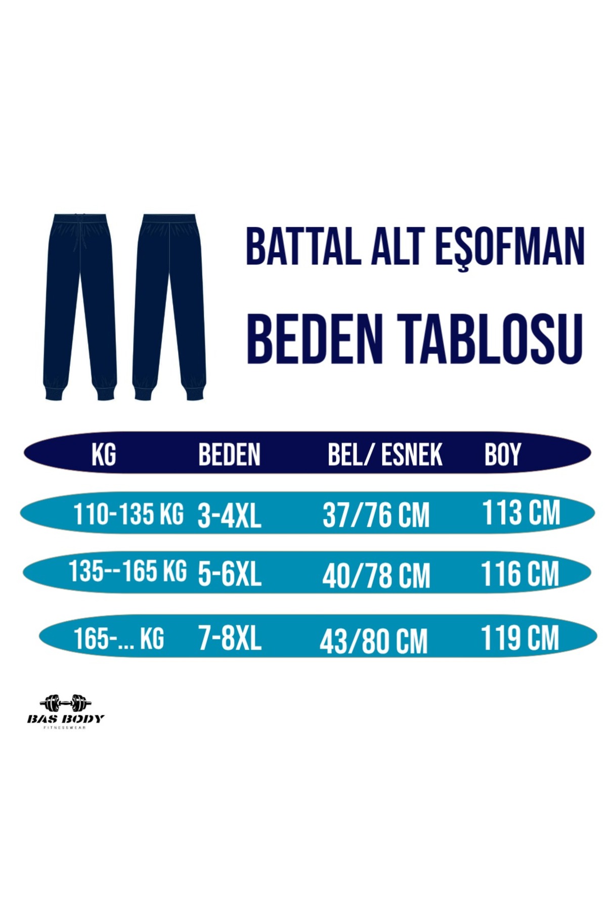 Bas Body FitnessWear Büyük Beden Mavi Kamuflaj Eşofman Alt Derin Cepli Fermuarlı Bel Esnek Ve İpli görsel 4