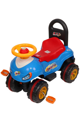ENHOŞ OYUNCAK Pedallı Direksiyonlu Korna Özellikli ve Sırt Destekli İlk Arabam