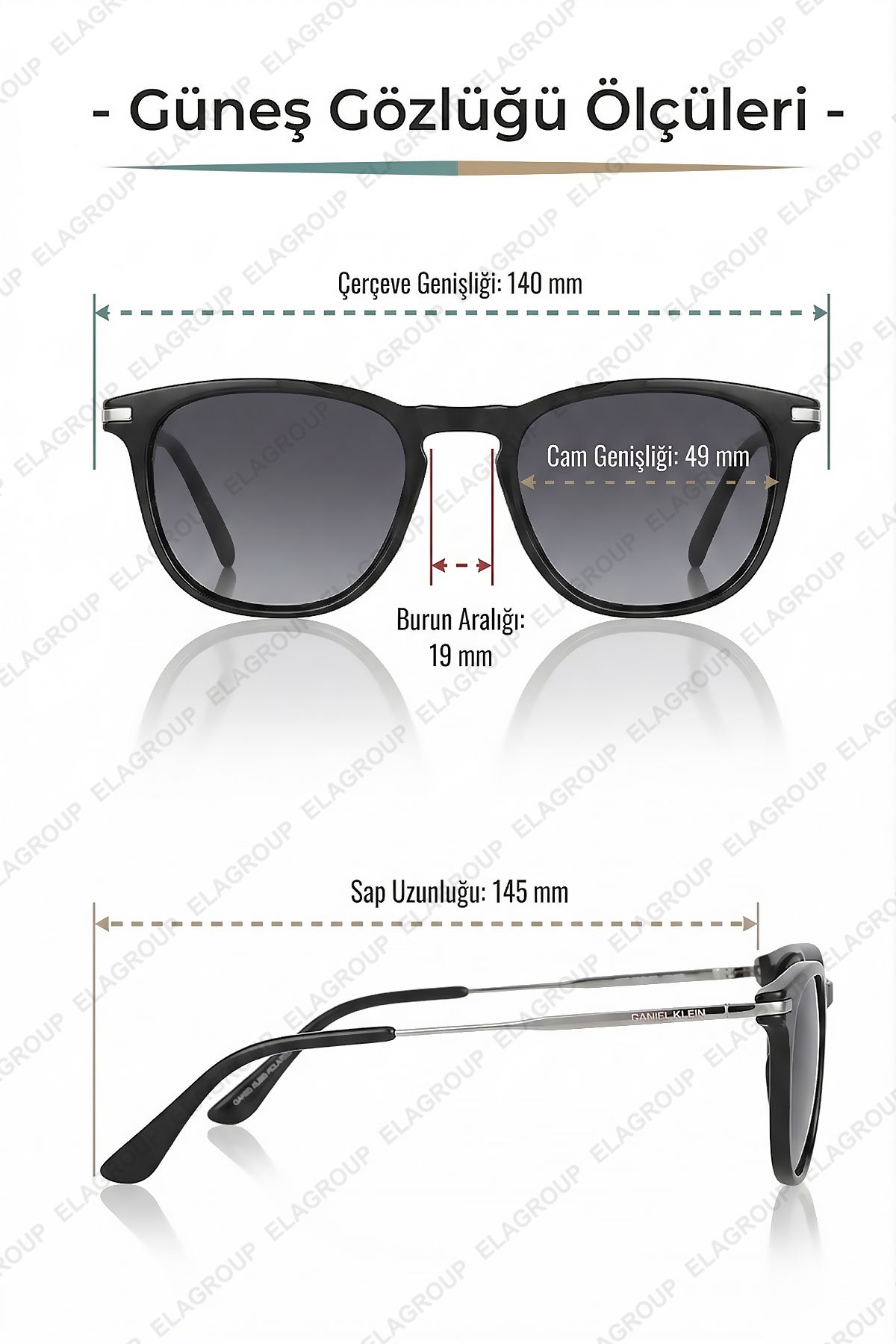 Daniel Klein  Polarize - UV400 Korumalı Siyah Renk Orijinal Erkek Güneş Gözlüğü 49 Ekartman DKG6290C1 - Görsel 3