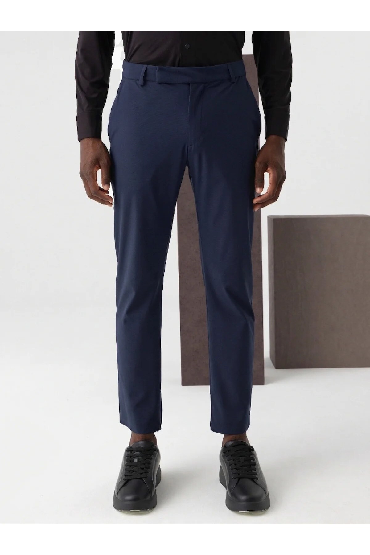 Isaora Comfy Technıcal Chıno Erkek Dark Navy Pantolon Isr5123