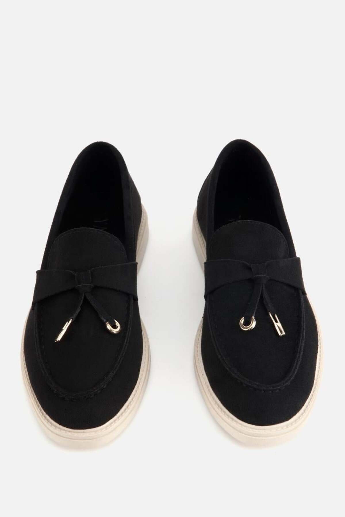 Yaya by Hotiç Kadın Siyah Süet Püsküllü Günlük Loafer görsel 6