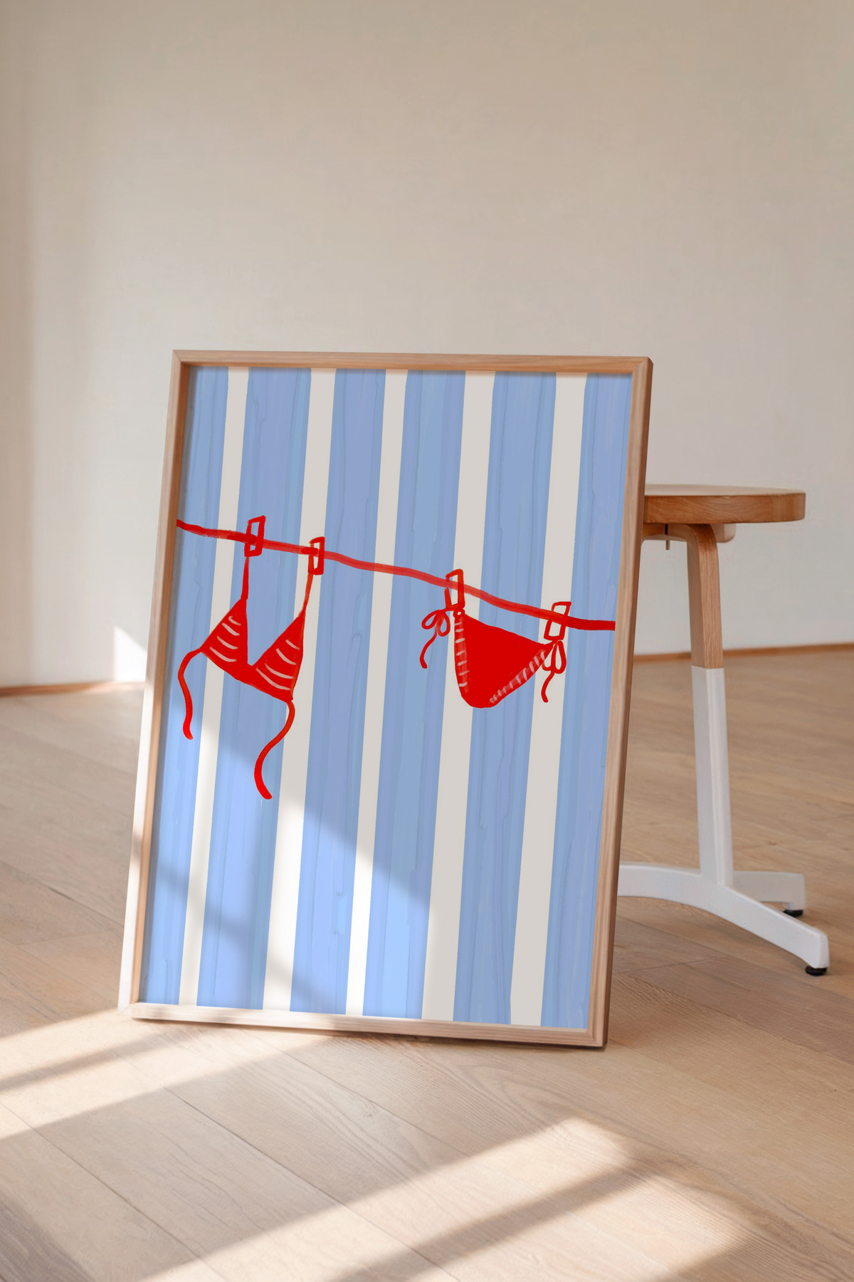 Bikini Tablo Yazlık Plaj Temalı Modern Poster Duvar Dekoru Çerçevesiz
