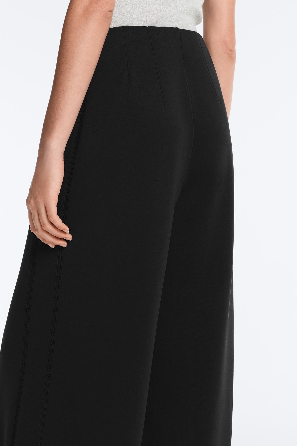 Oysho  Modal ajur detaylı geniş paça pantolon - Görsel 4