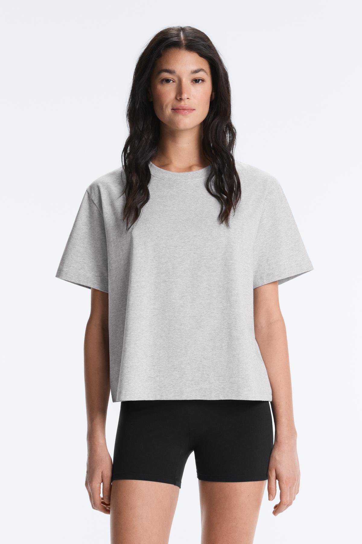 Boxy short sleeve cotton T-shirt