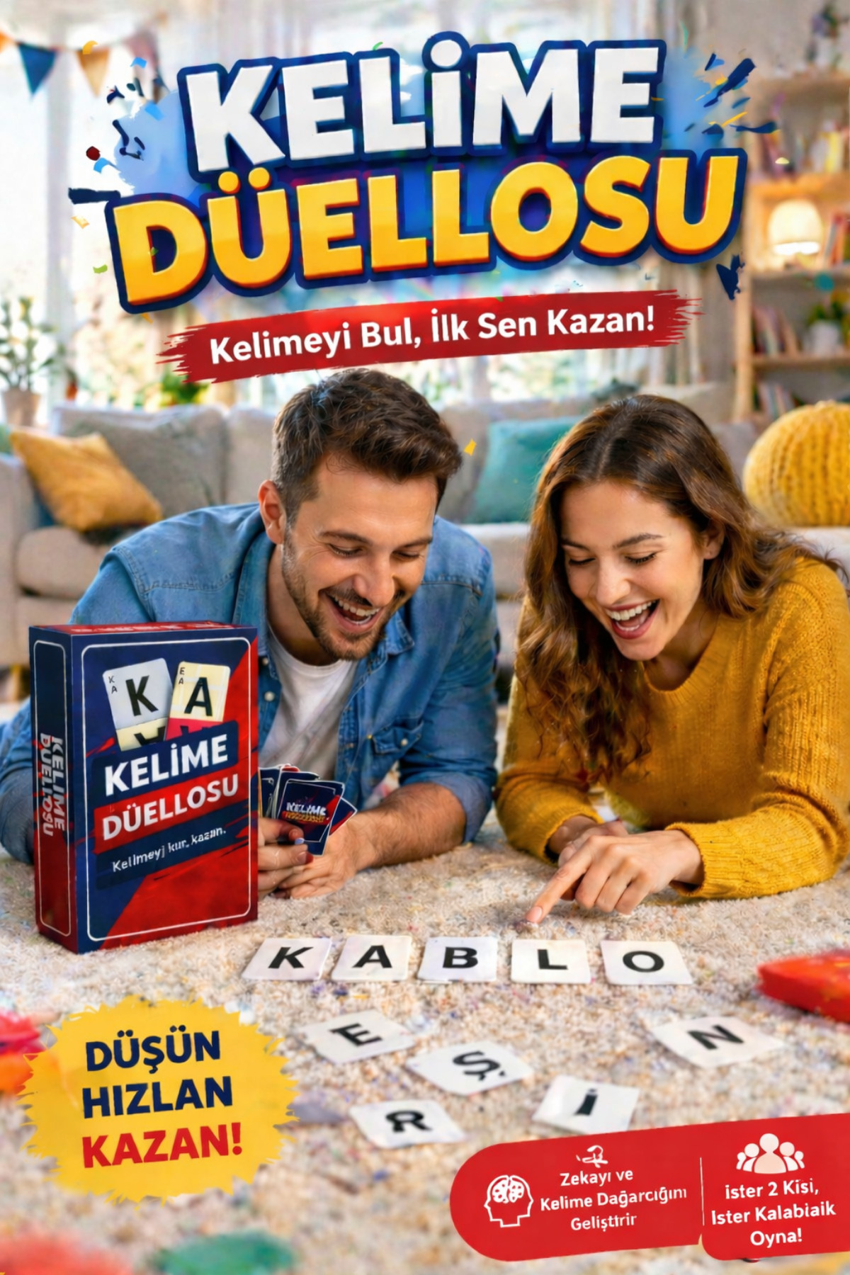 Word Duel Card Game | 5 Letter Word Game Educational Intelligence and Family Game