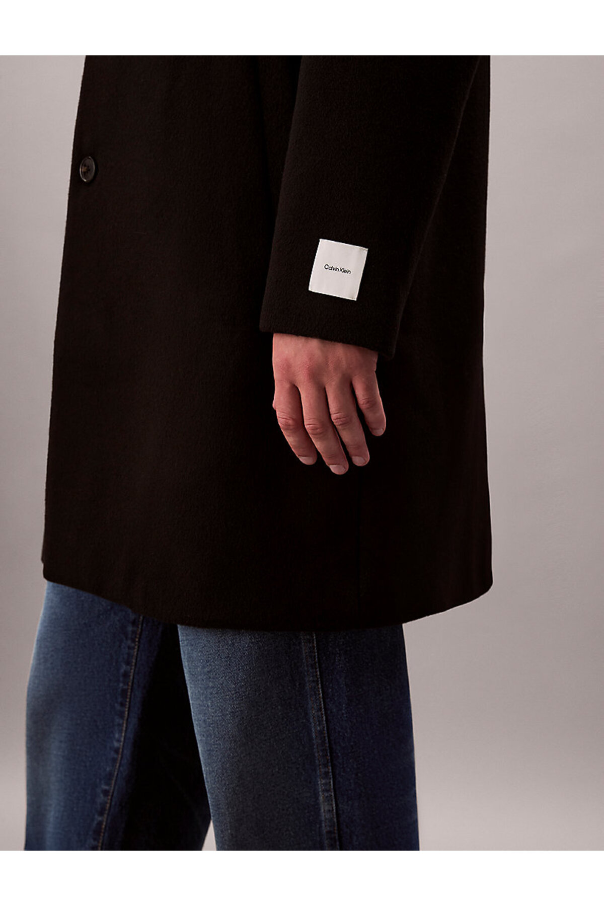 Calvin Klein Erkek Wool Blend Kaban görsel 4