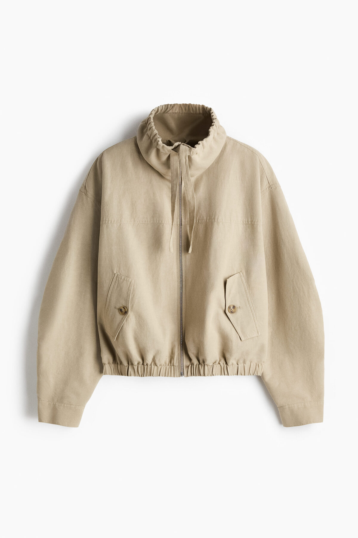 H&M Keten Karışımlı Ceket görsel 4