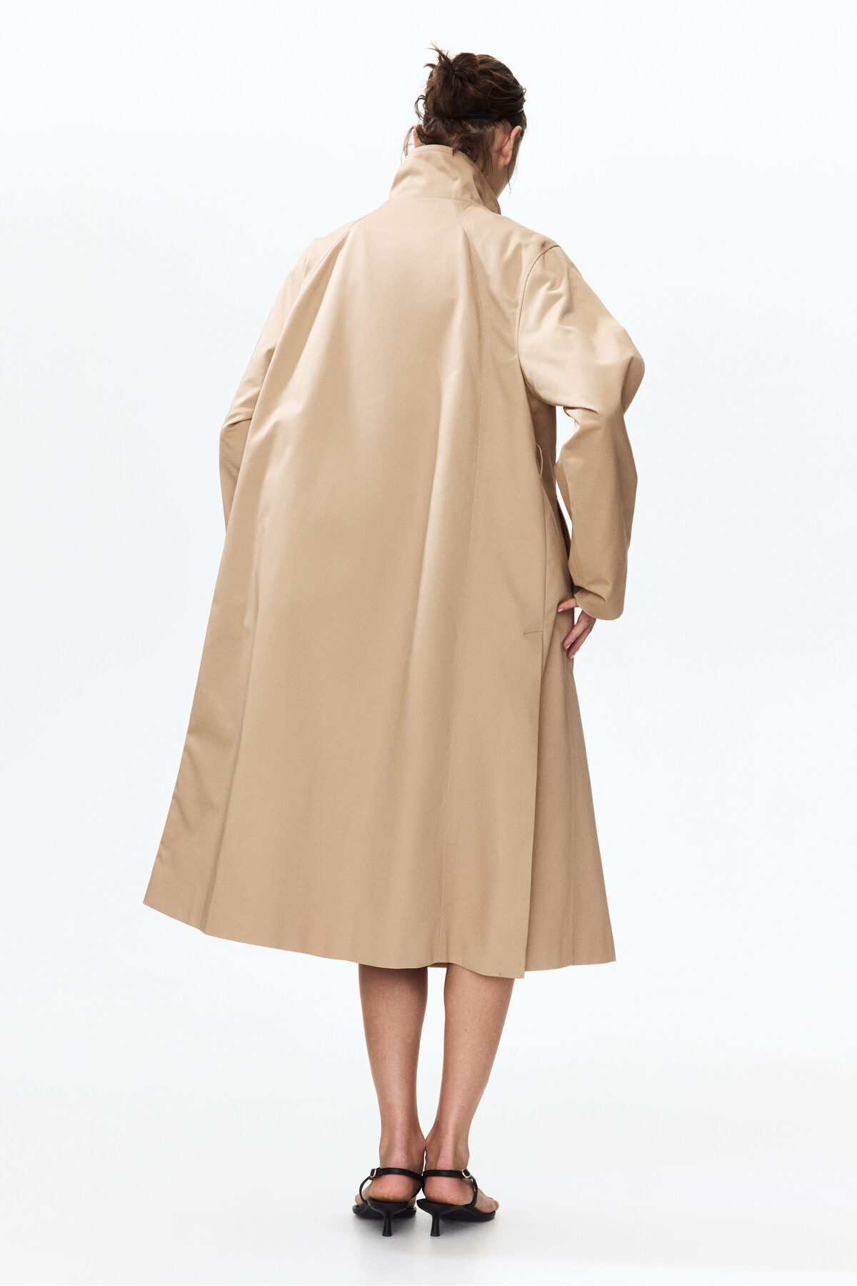 H&M  Boru Yakalı Trençkot - Görsel 7