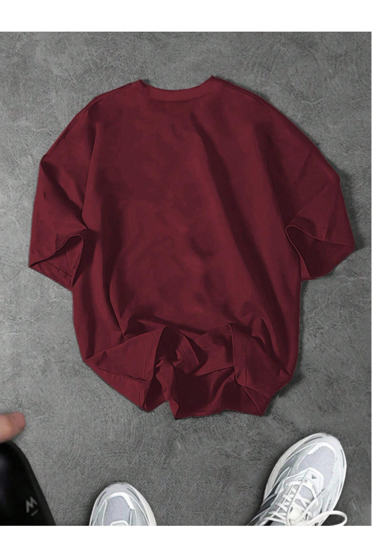 Revasser Unisex Kadın/Erkek SPİDER Özel Baskılı Oversize Penye Bisiklet Yaka T-Shirt görsel 2