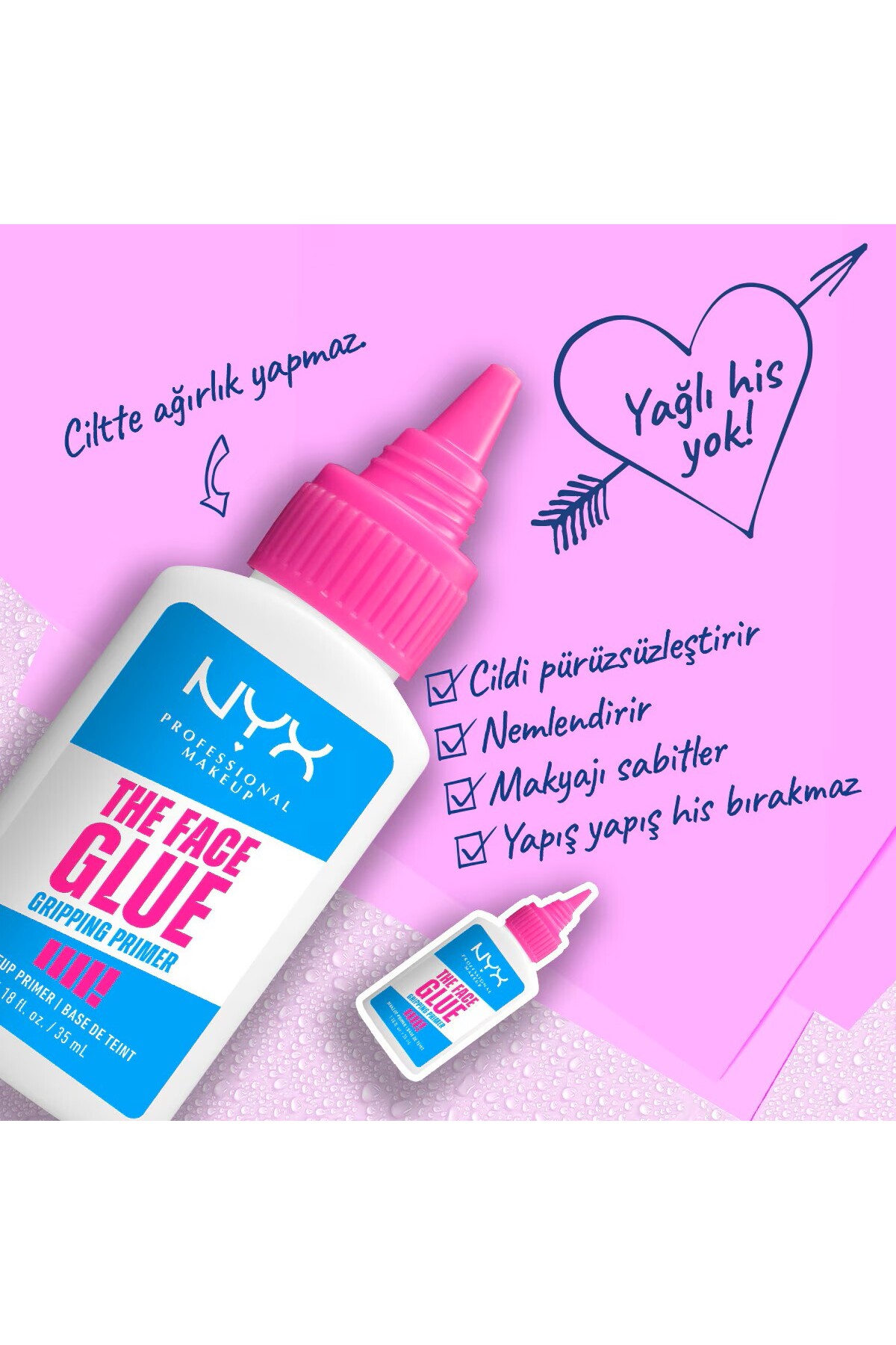 Professional Makeup Face Glue Makyaj Bazı — سفید MS103212332252 — تصویر 2 از 4