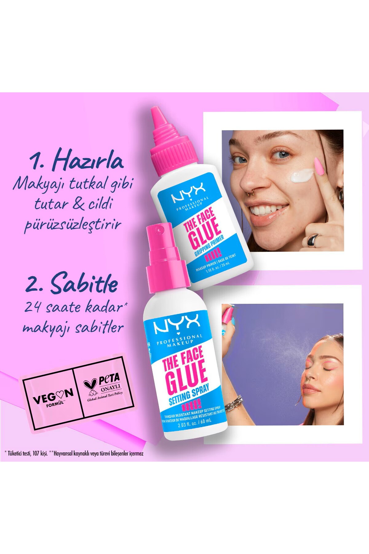 Professional Makeup Face Glue Makyaj Bazı — سفید MS103212332252 — تصویر 3 از 4