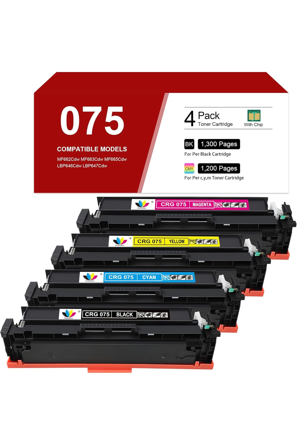 Canon CRG-075ÇİPLİ Toner LBP646Cdw MF662Cdw MF664Cdw MF665Cdw