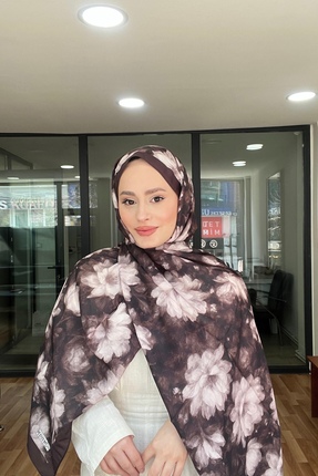 YILDIZ SCARFS Çiçek Desen Soft Pamuk Şal