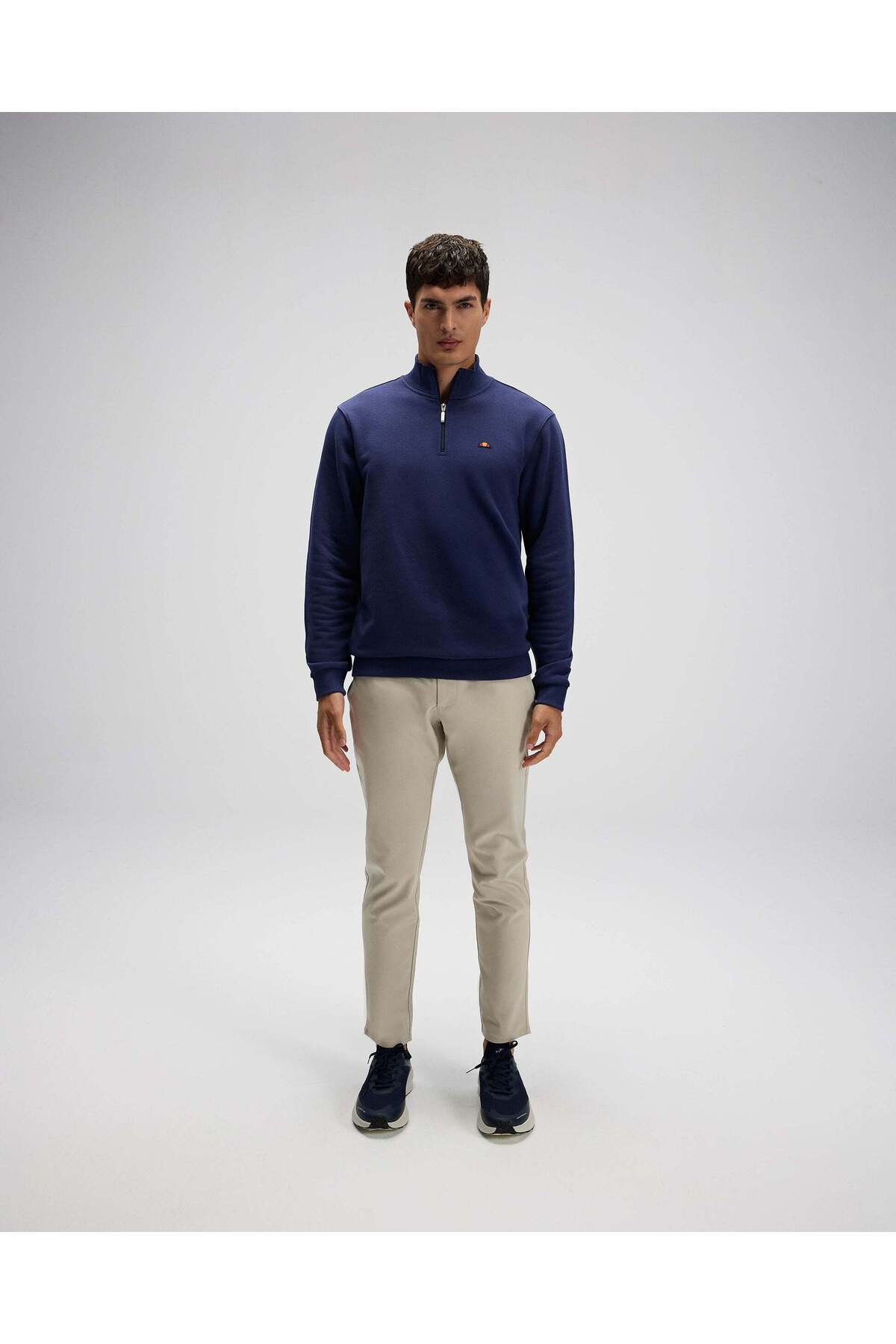 Ellesse Yarım Fermuarlı Sweat EM580-NV Navy görsel 4