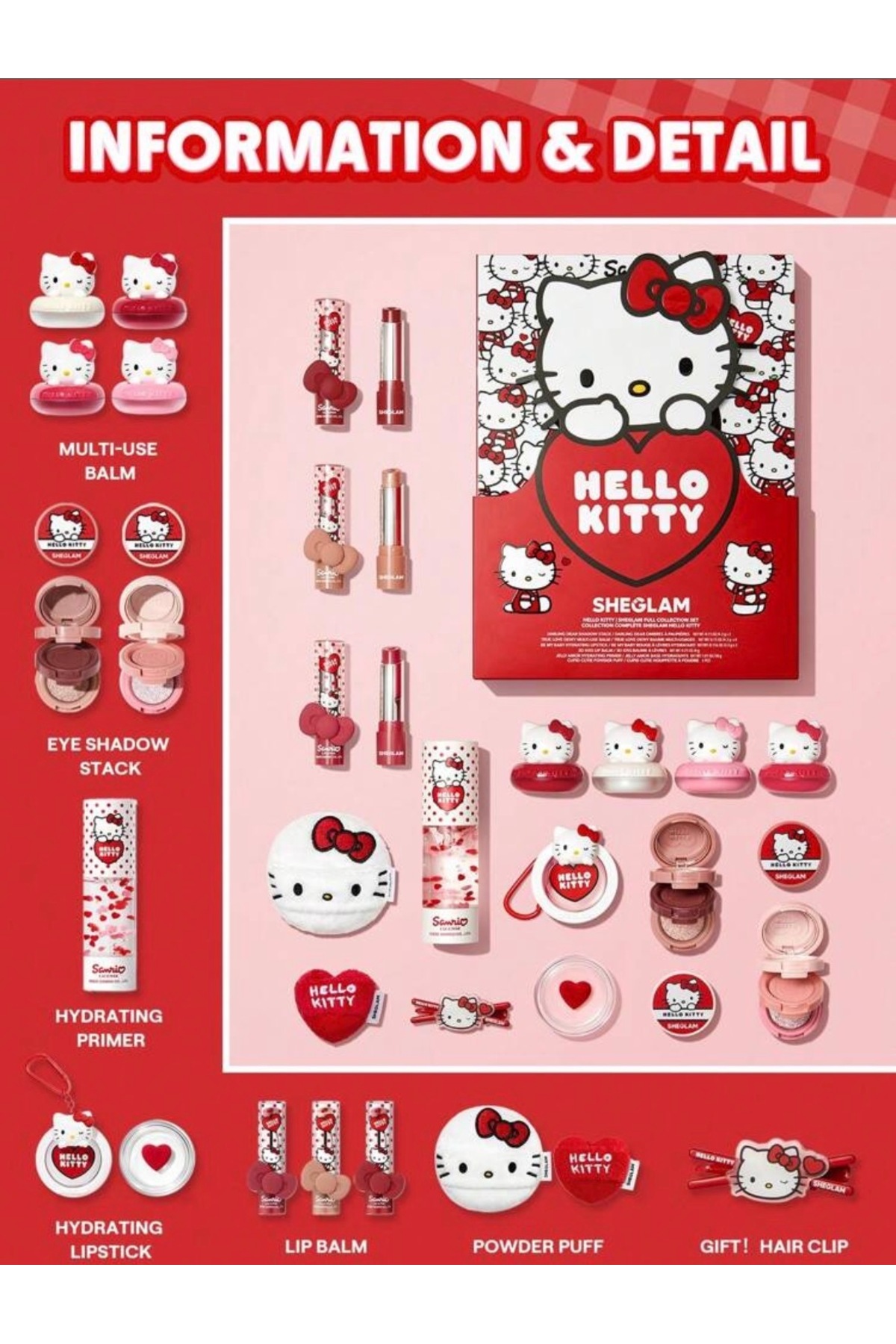 女性情報誌 KITTYGOODSCOLLECTION] Vol. 9.10.11.12 SHEGLAM Hello Kitty Full Makyaj Set - Fiyatı, Yorumları