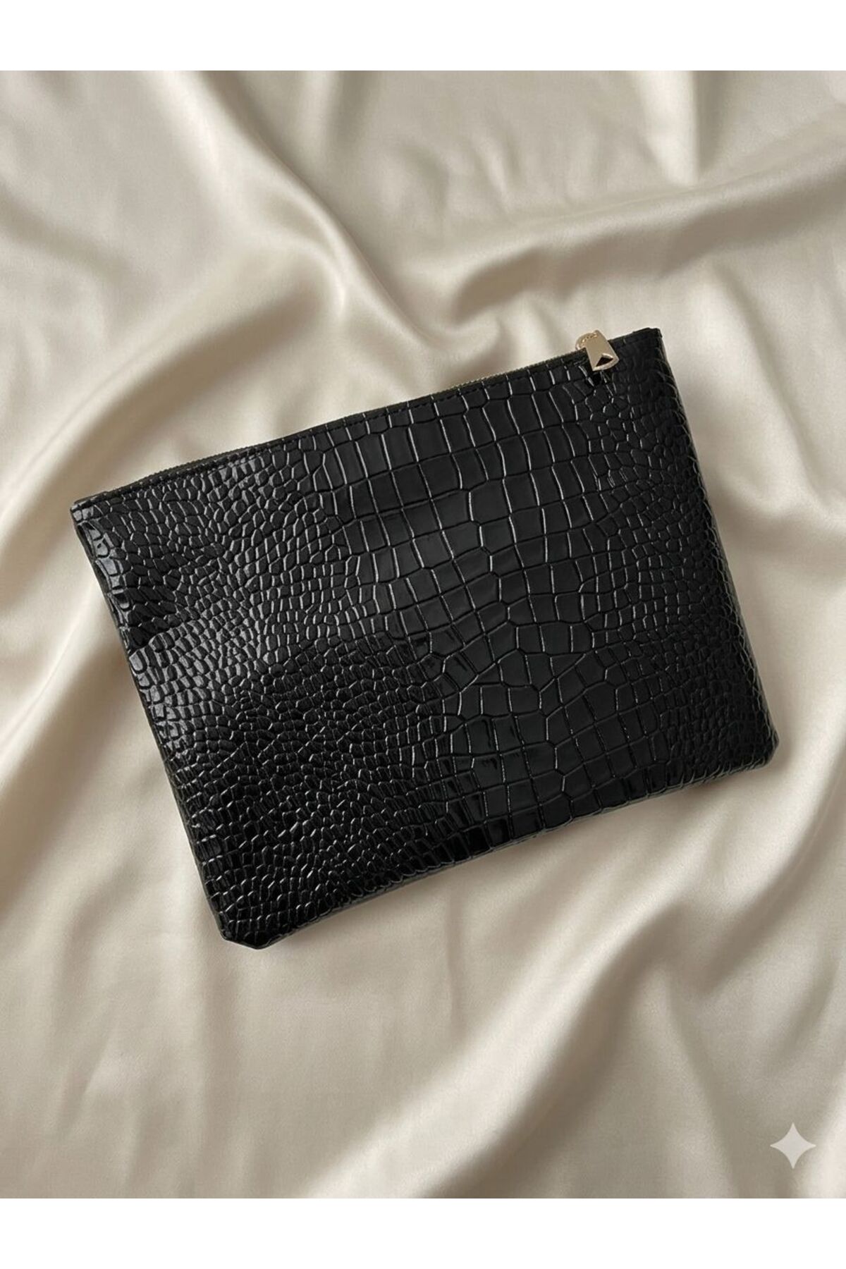 VELORİA BAG & SCARF Çok amaçlı premium portföy, makyaj ve abiye çanta ELCİK HEDİYELİ ! görsel 2