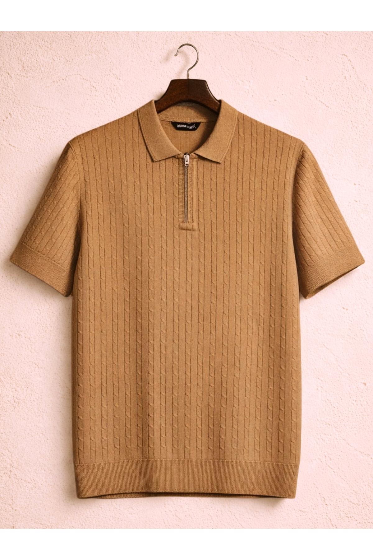 Vance Polo Collar Zippered Knitted Old Money Knitted First Quality