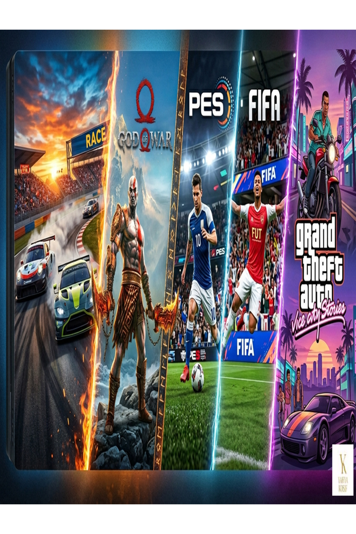 YAHYA KOSIF TV SUP Atari PREMIUM EDITION 10.000+ Oyun Kütüphaneli
