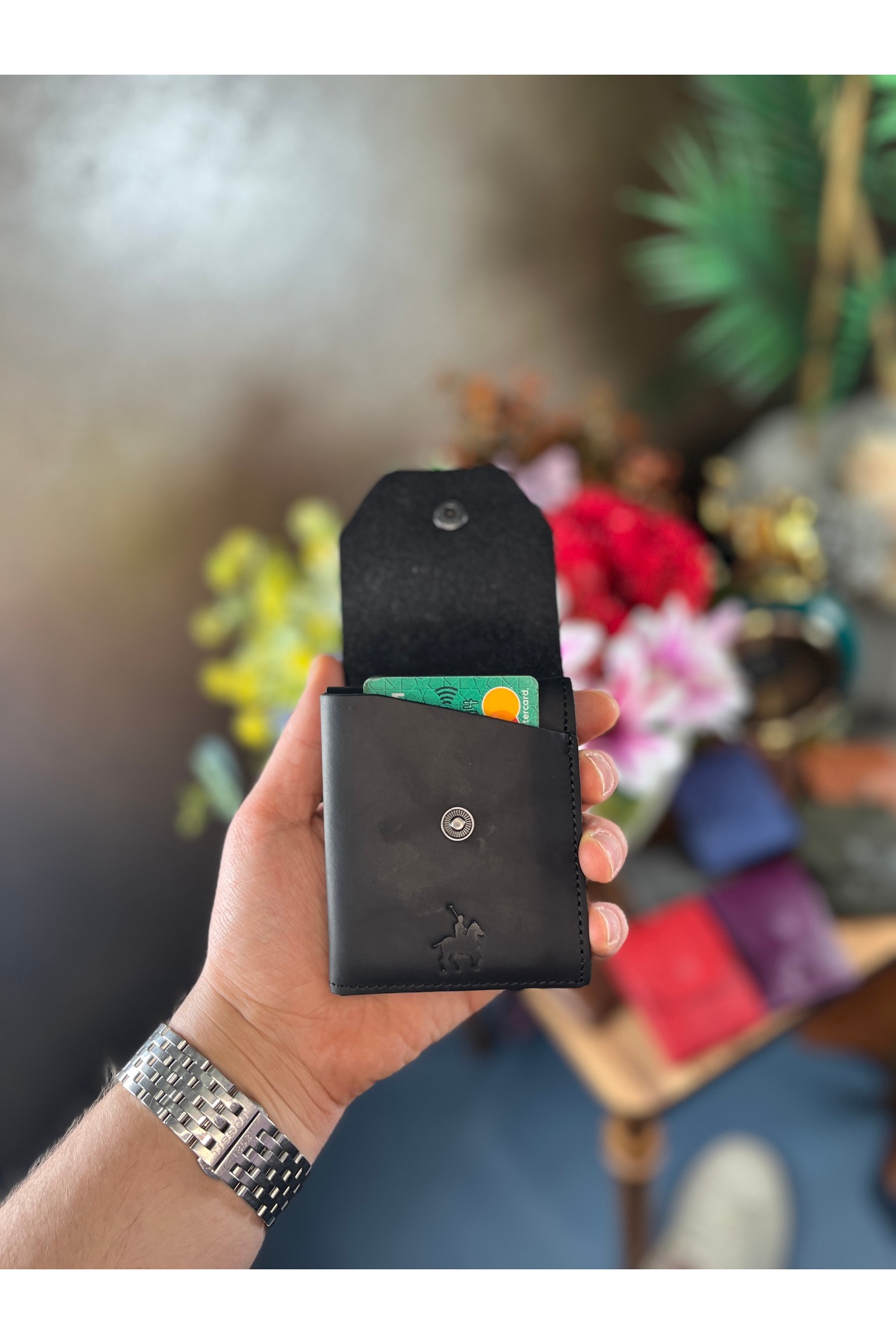 LEWİS POLO  Viral Hakiki Deri Bol Kartlıklı Kullanışlı SİYAH unisex Cüzdanı