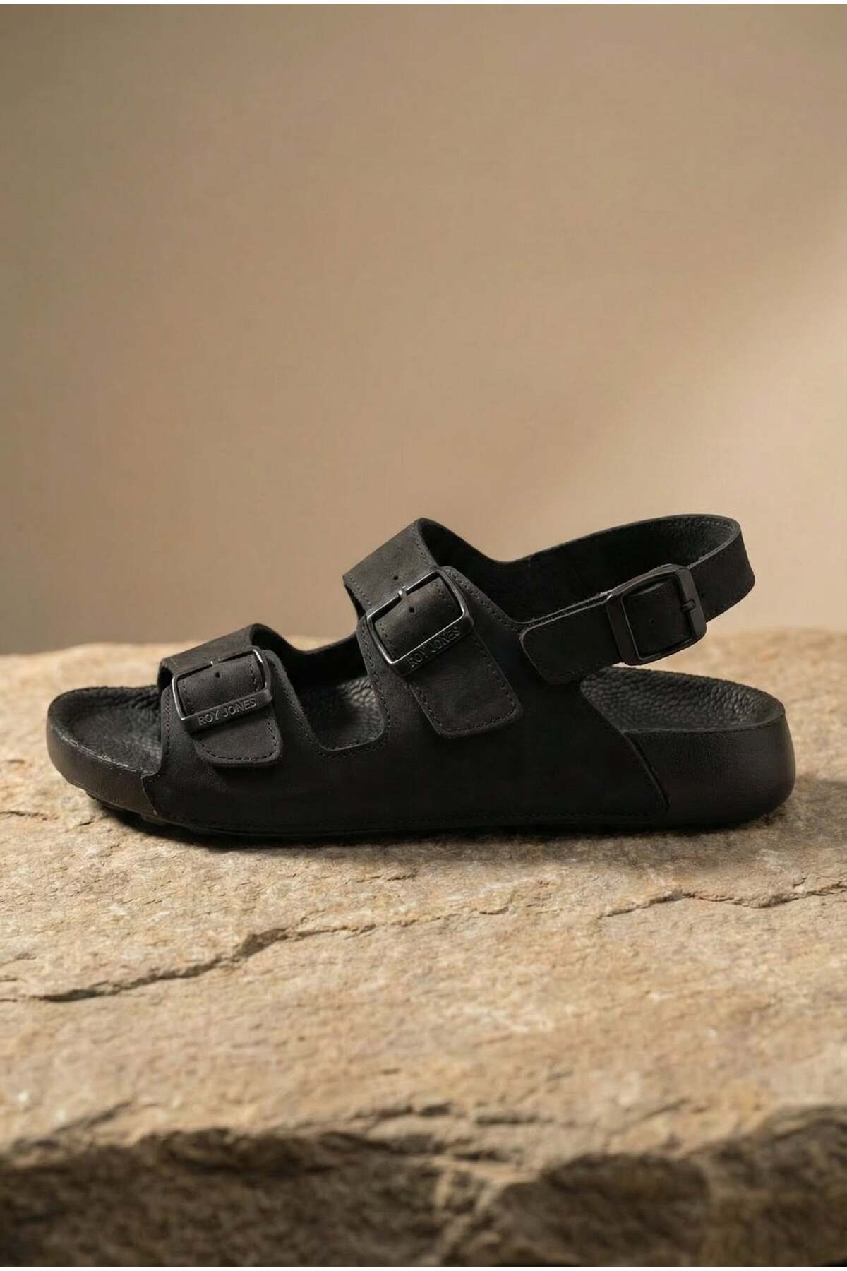 Shoebuo Erkek Sandalet Terlik Çift Tokalı Anatomik Taban Rahat Günlük Yazlık Premium Şık Tasarım