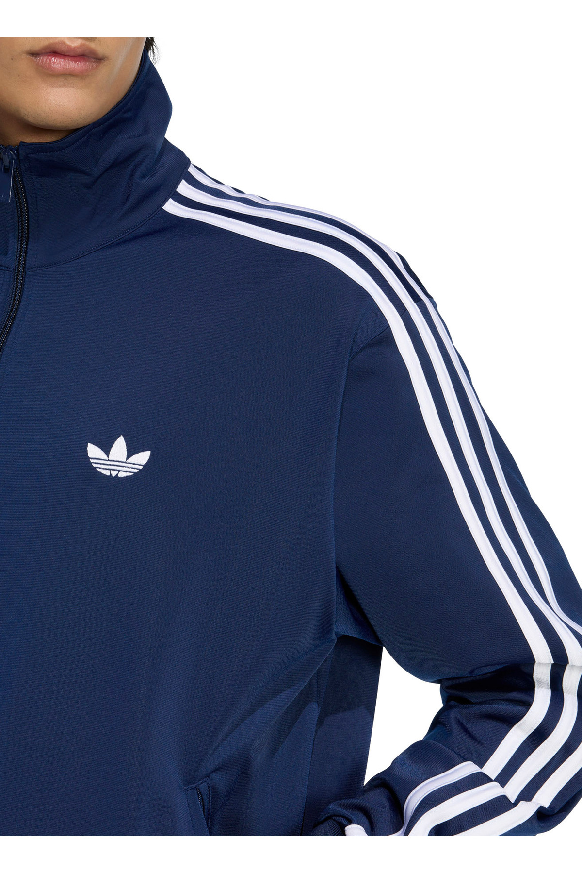 adidas  KD8313 FIREBIRD TT Lacivert Normal Düz Erkek Zip Ceket - Görsel 5