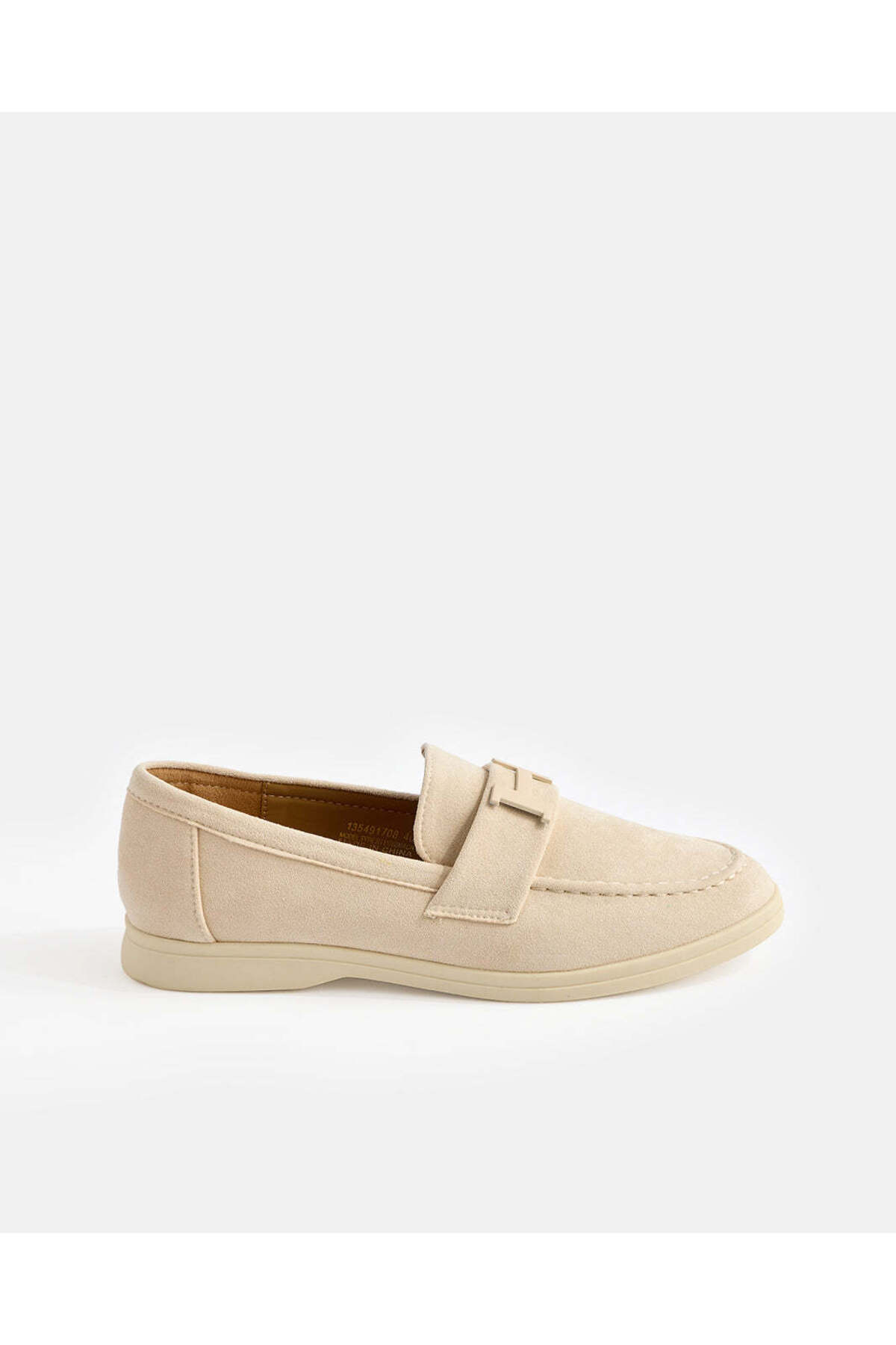 REDTAG Women Beige Textured Loafer Shoes