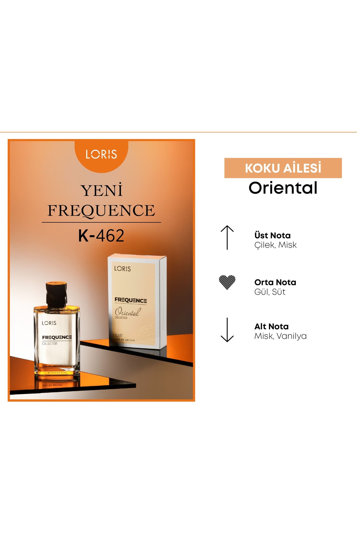 Loris K-462 Frequence Kadın Parfüm EDP 50 ML - Fiyatı, Yorumları