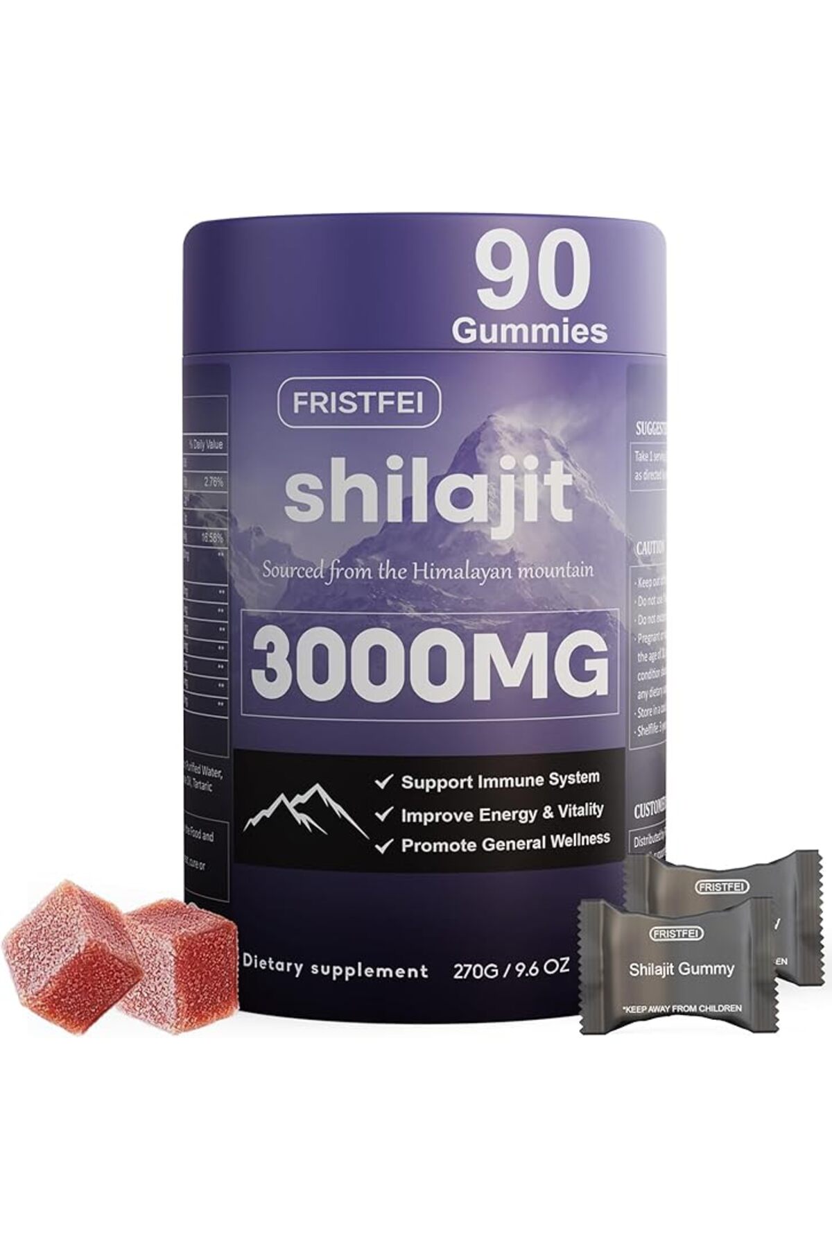 FRISTFEI Pure Himalayan Shilajit Gummies | 85+ Trace Minerals & Fulvic ...