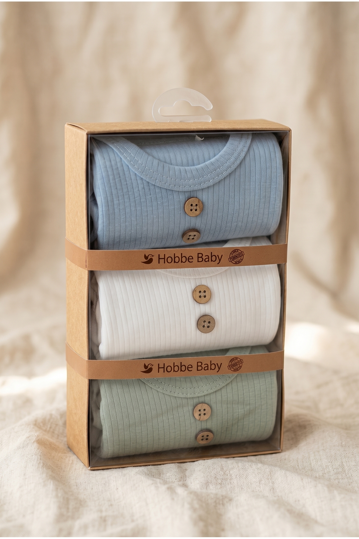 Baby Kids Singlet/Bodysuit 3-Piece Set 100% Cotton 0-3 Months
