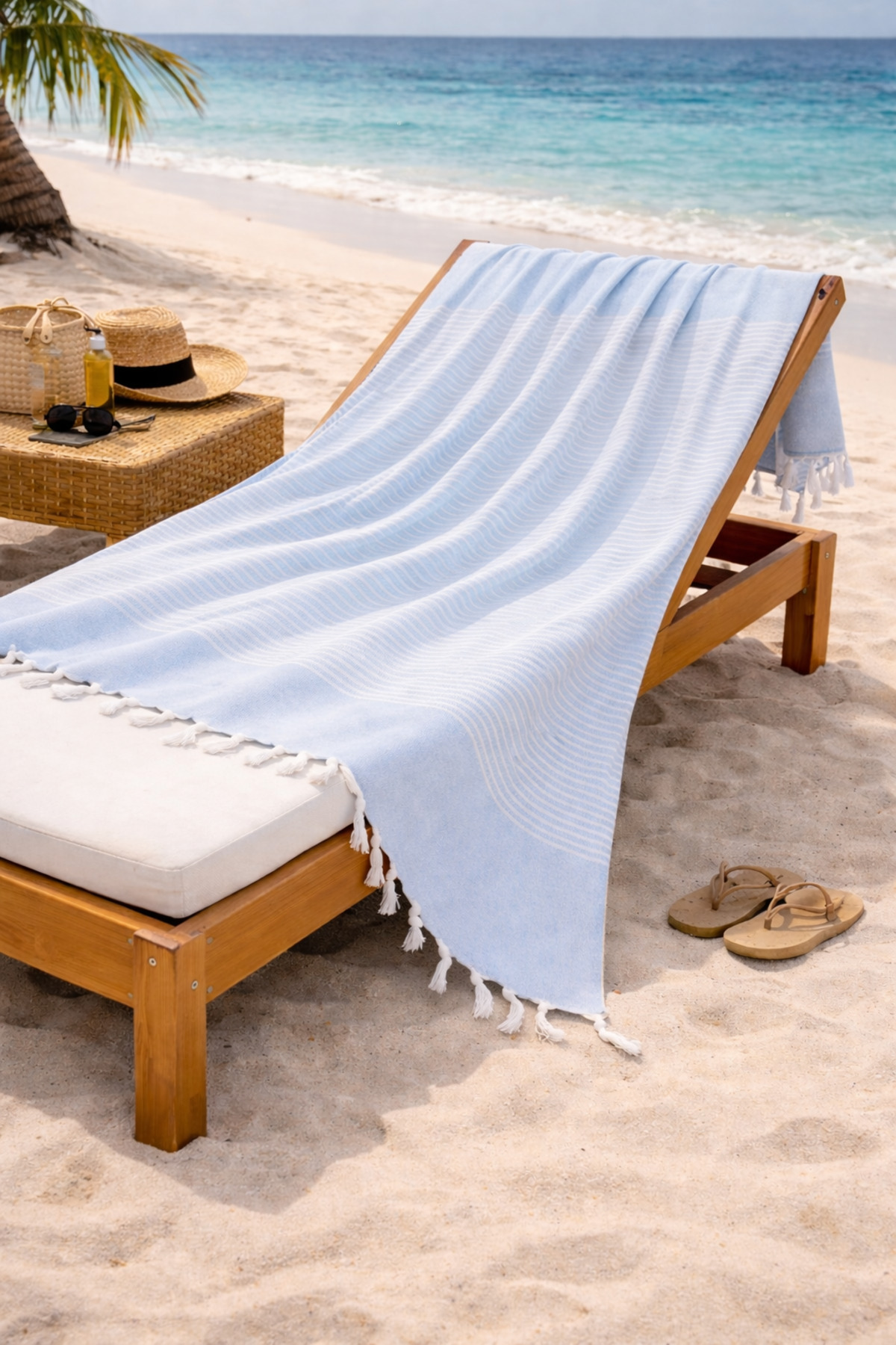 LUNGA VİTA Hürrem 100% pamuk peškir za kupanje 90x170 veliki peškir za plažu