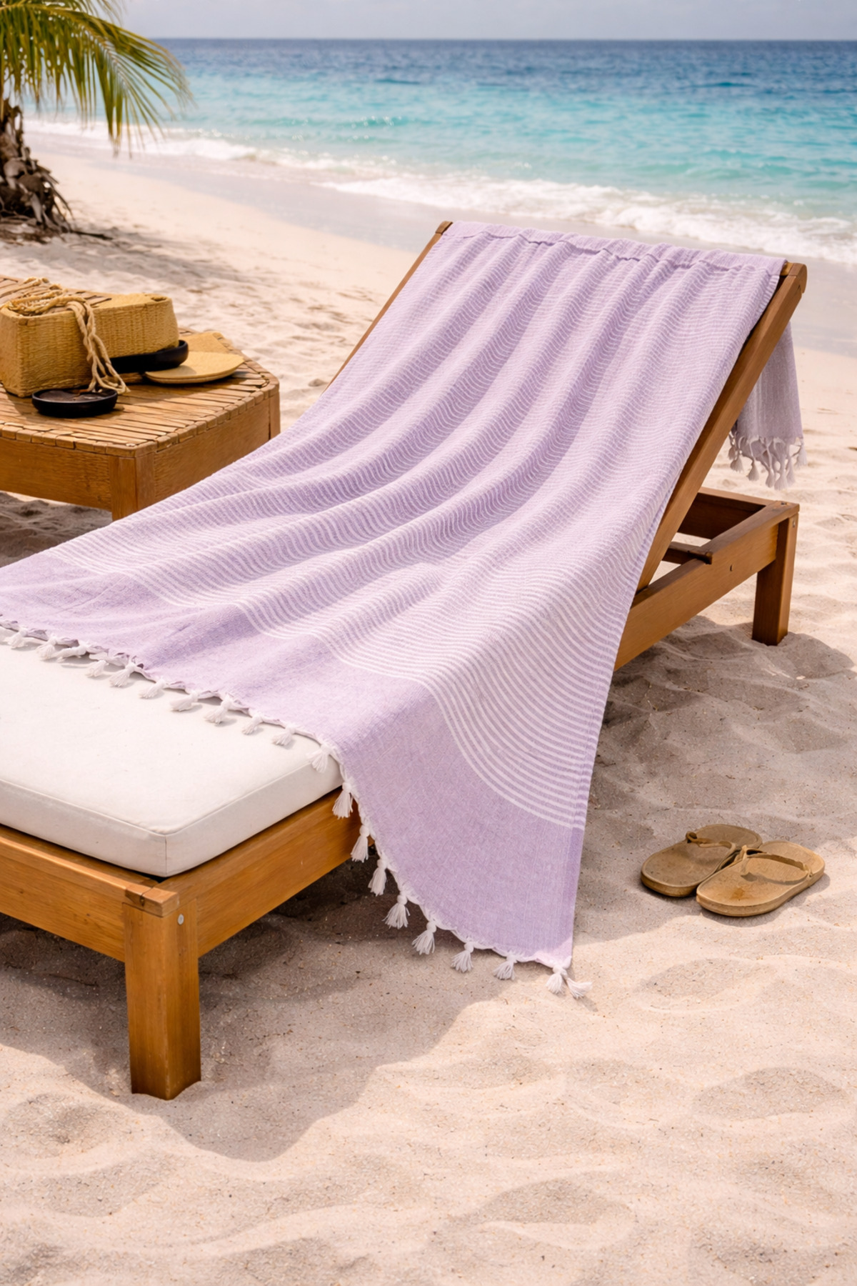 LUNGA VİTA Hürrem 100% pamuk peškir za kupanje 90x170 veliki peškir za plažu