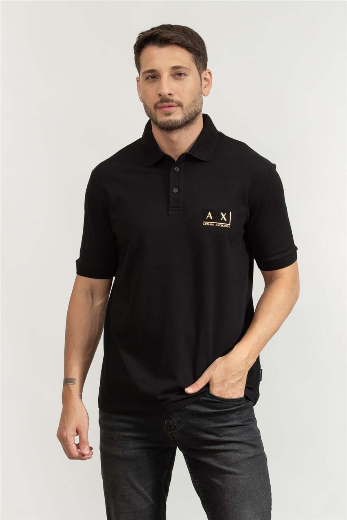 تی شرت مردانه یقه پولو، چند رنگ آرمانی اکسچنج پولوشرت Armani Exchange