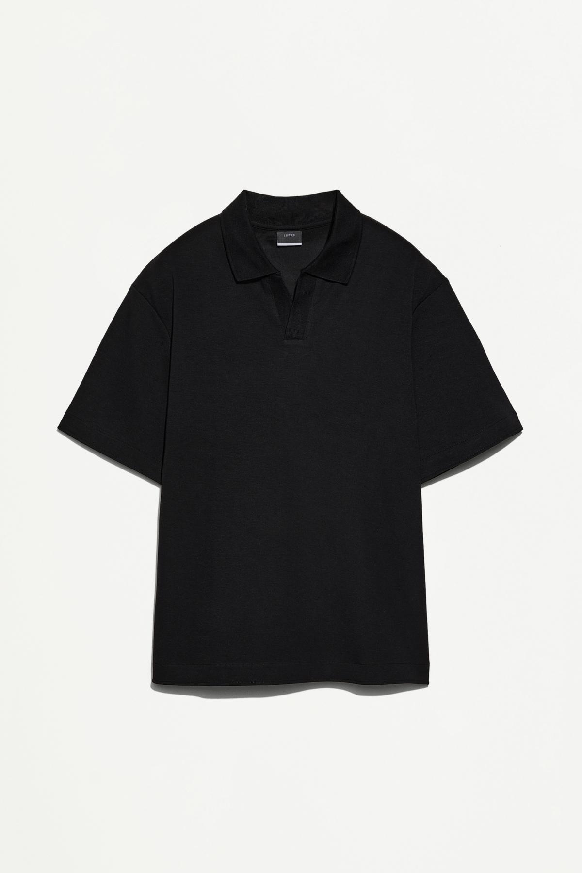 Interlock polo collar t-shirt