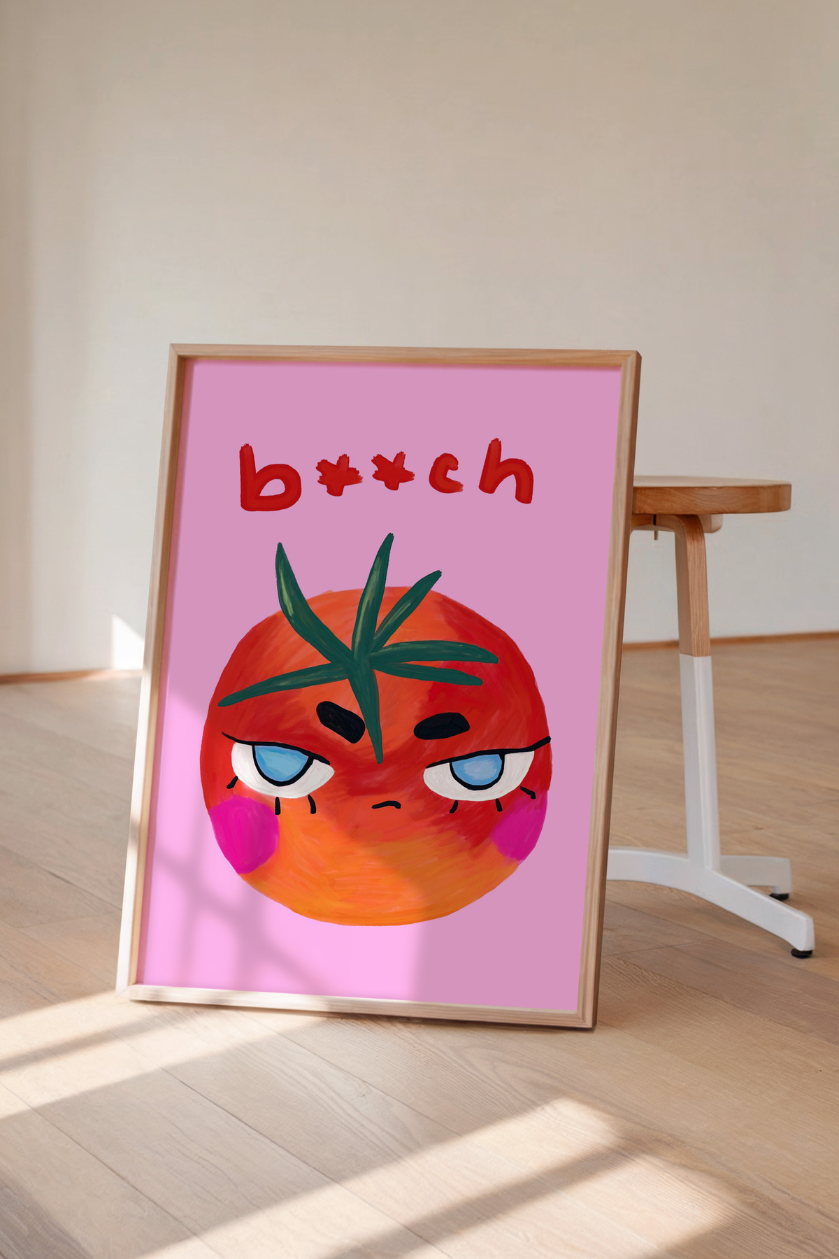 Domates Tablo Pop Art Mutfak Duvar Dekoru Modern Poster Çerçevesiz