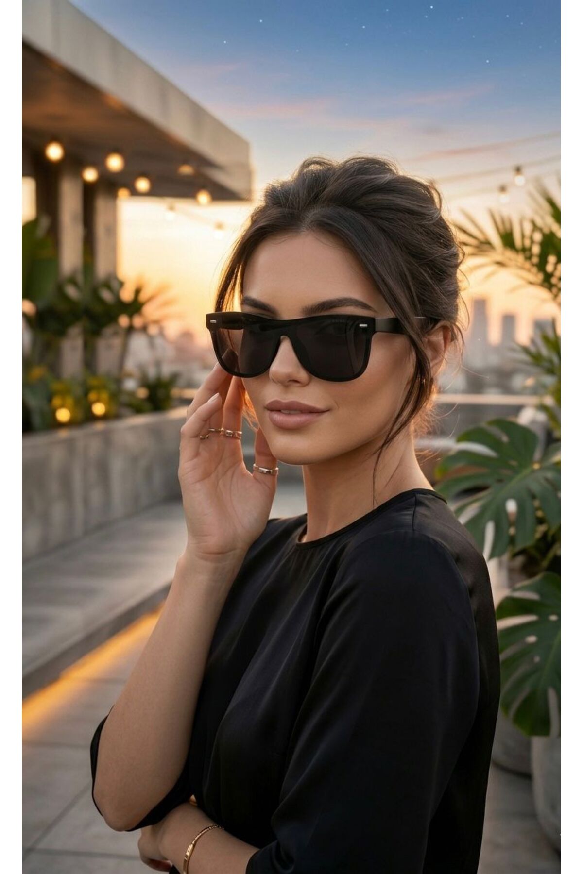 ModaLucci LÜX GÖRÜNÜMLÜ YASSI LENS GÜNEŞ GÖZLÜĞÜ görsel 4