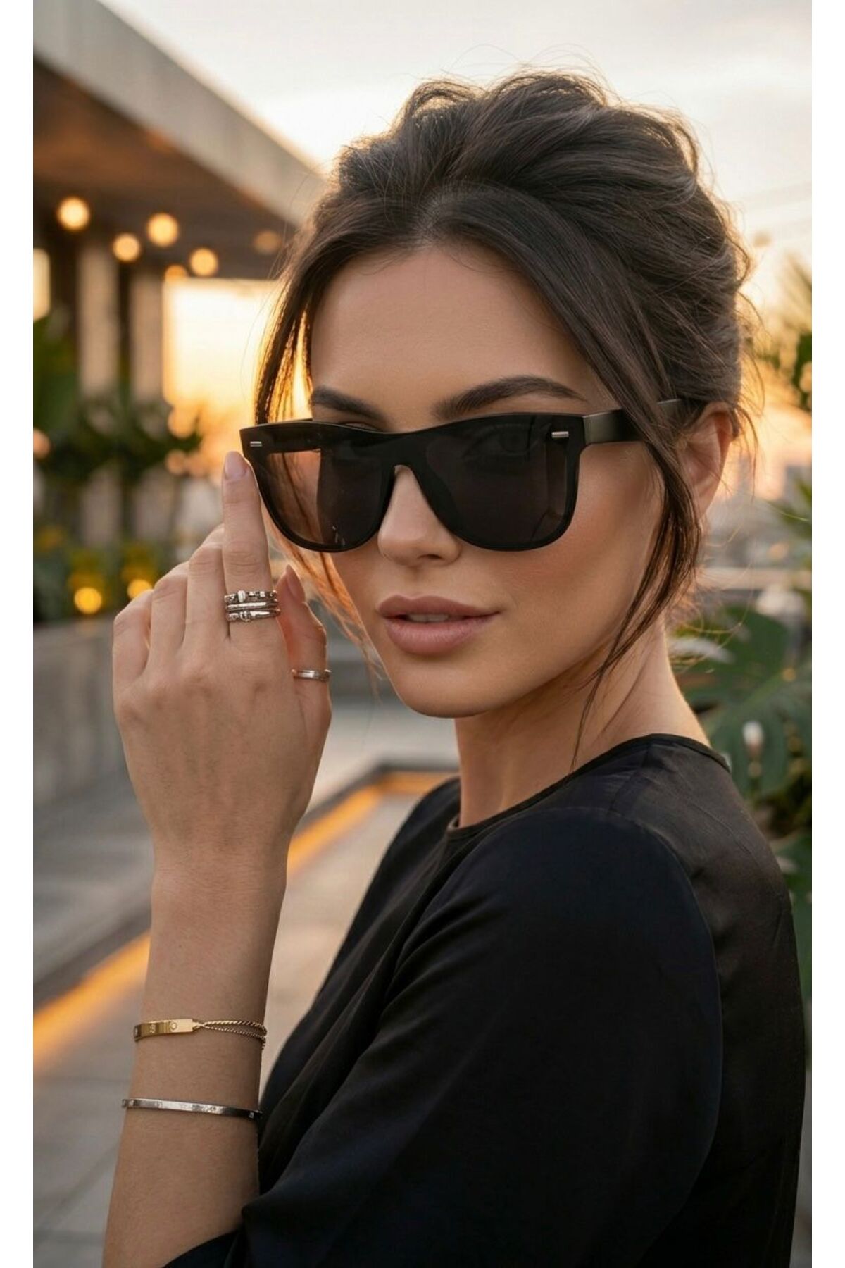 ModaLucci LÜX GÖRÜNÜMLÜ YASSI LENS GÜNEŞ GÖZLÜĞÜ görsel 3