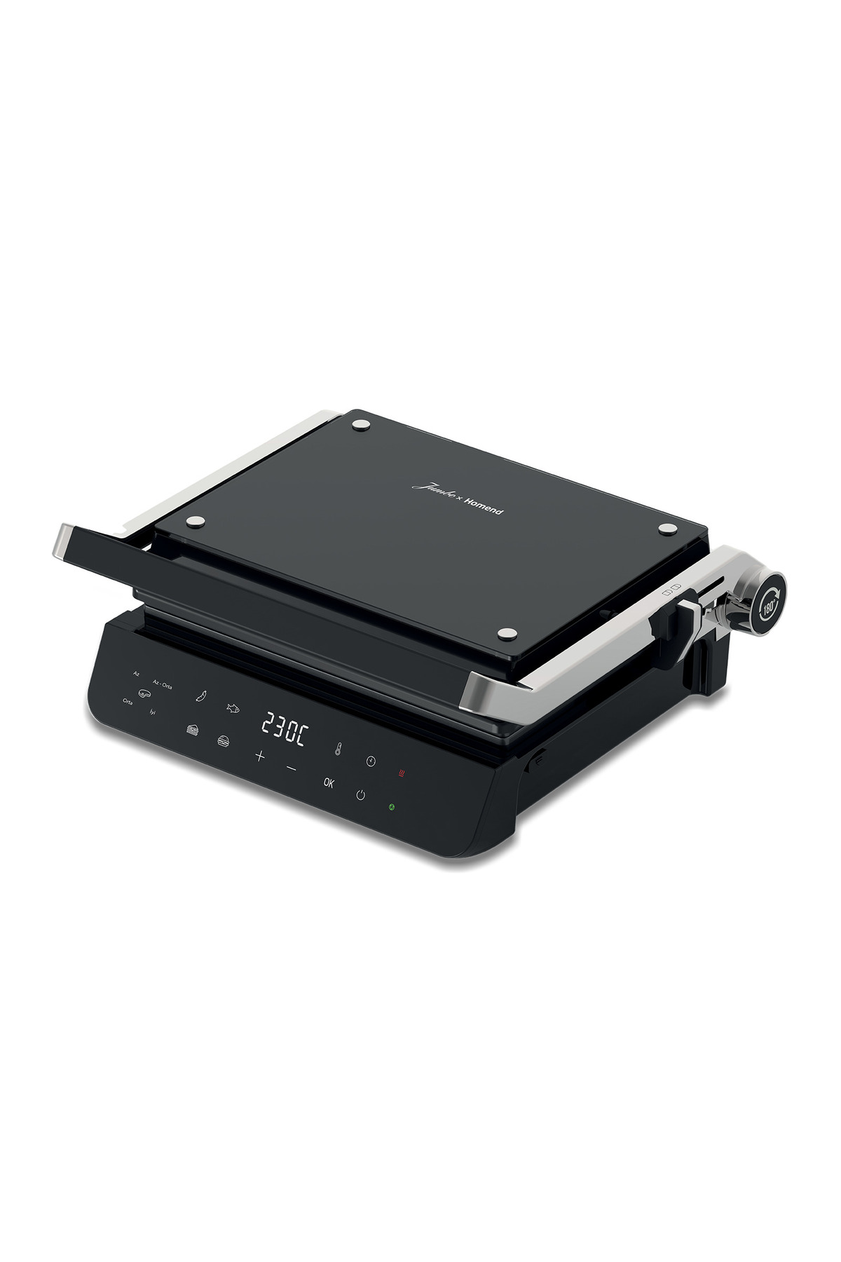 HOMEND Jumbo x Grillant 1343H Konuşan Tost Makinesi Siyah