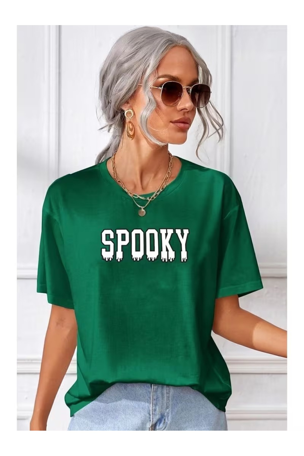 ZİYMO Spooky Written Women's T-Shirt