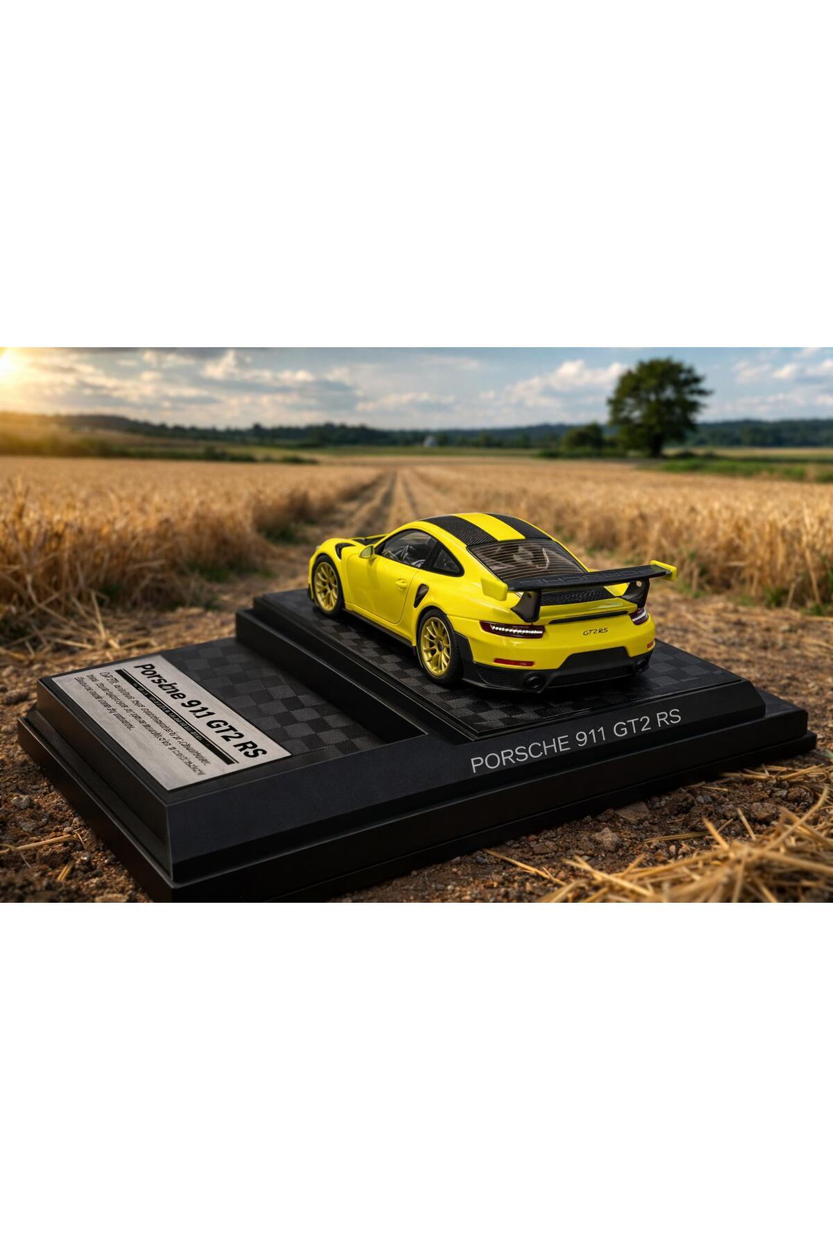 scntoys Porsche 911 GT2 Cabriolet Çizgili Diecast Model Araba 1:26